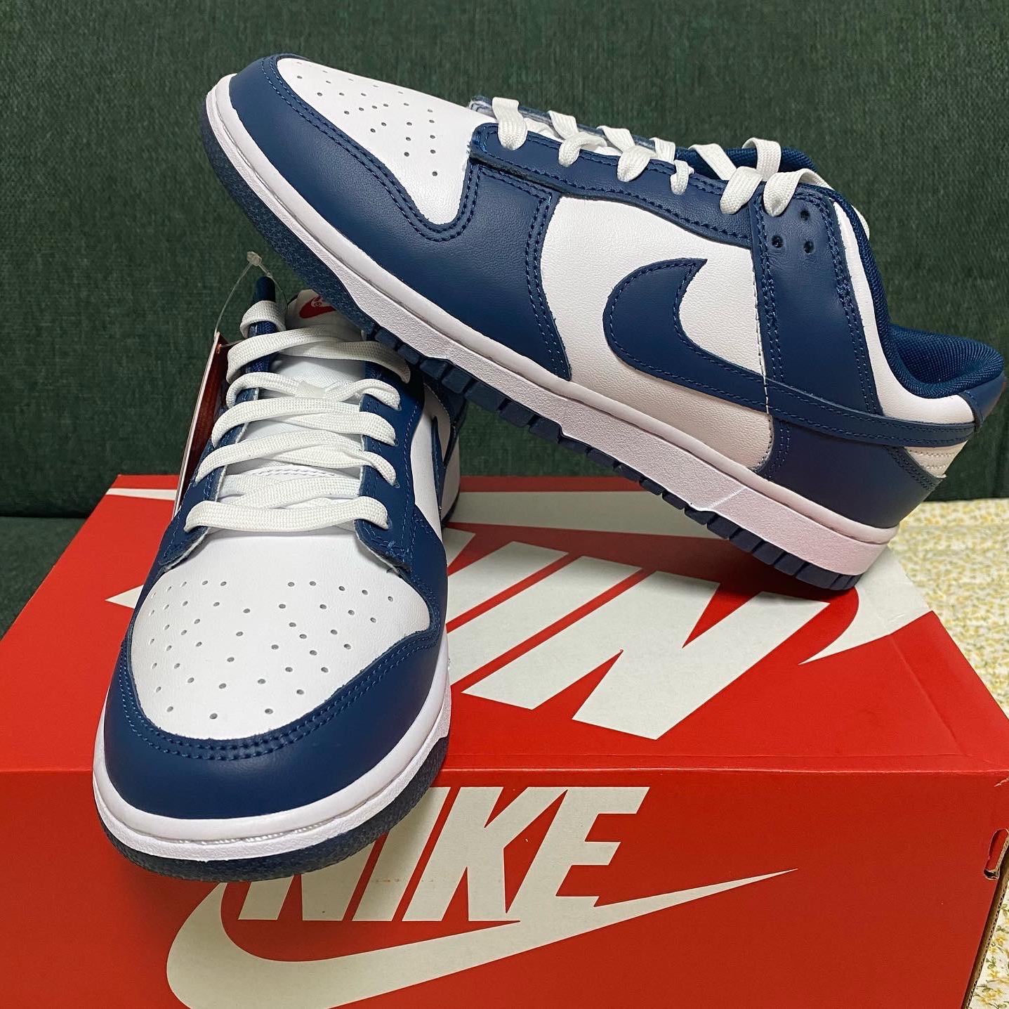 Nike Dunk Low Retro Valerian Blue 착용 스타일 - 1