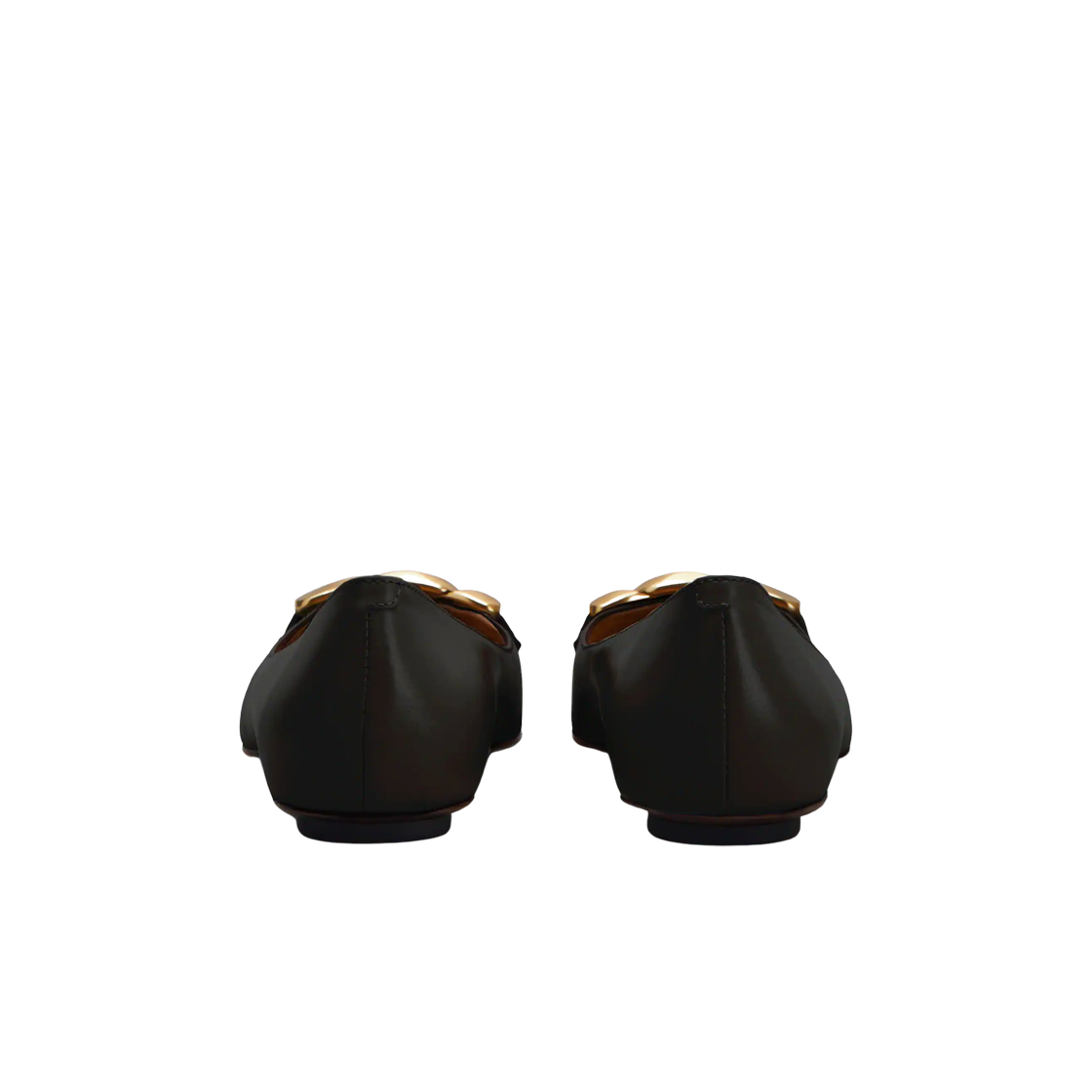 (W) 토즈 레더 발레리나 블랙((W) Tod's Leather Ballerinas Black) - 2