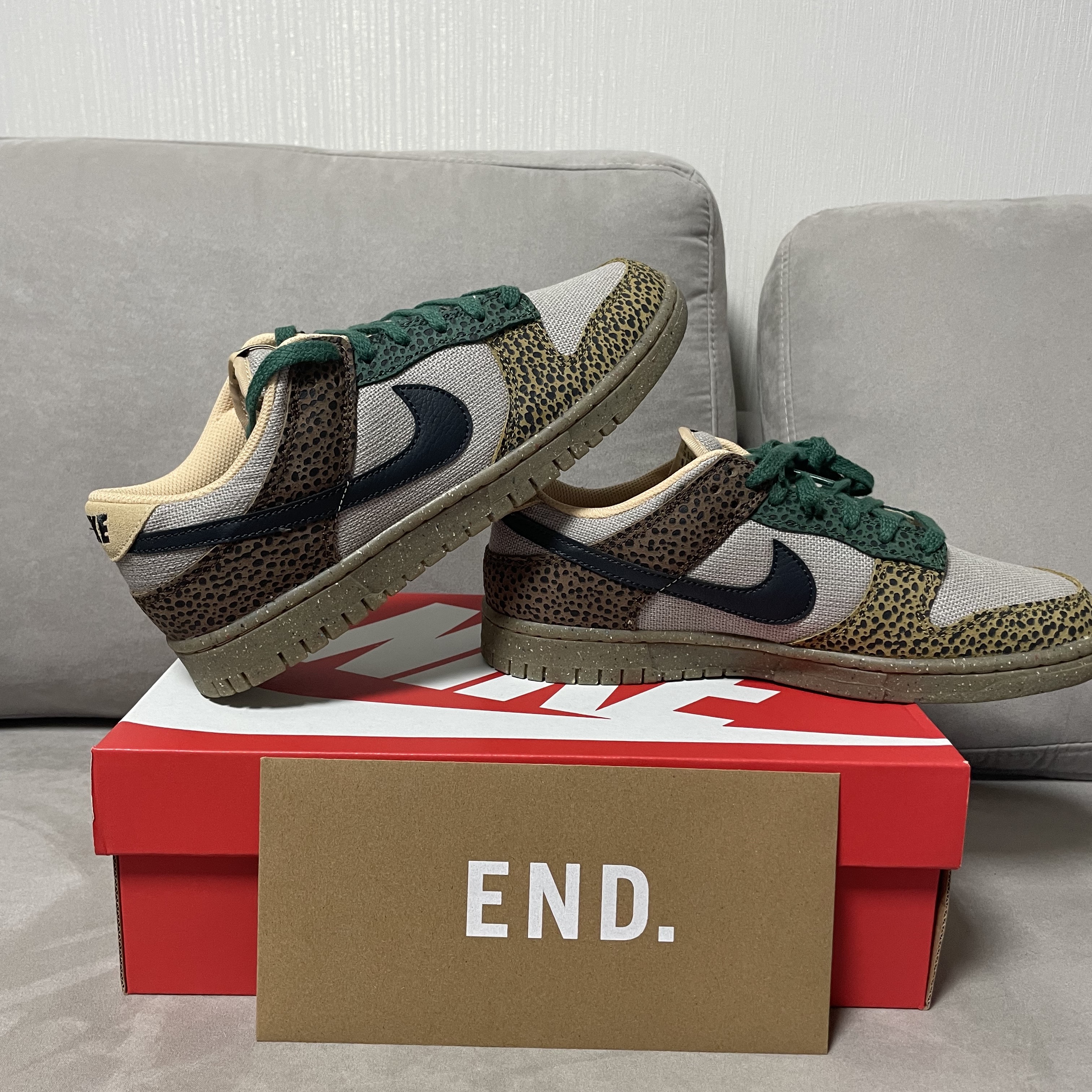 NIke Dunk Low Safari 착용 스타일 - 1