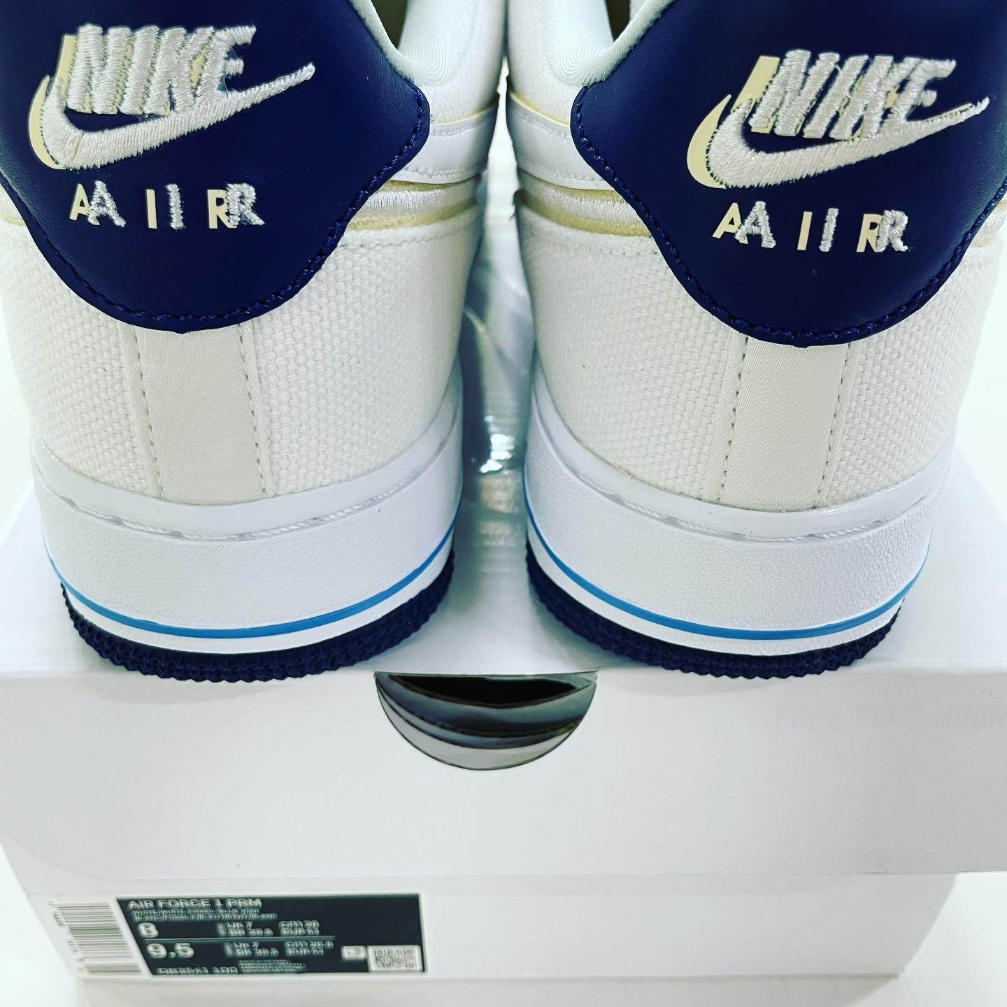 Nike Air Force 1 Premium White Canvas 착용 스타일 - 1