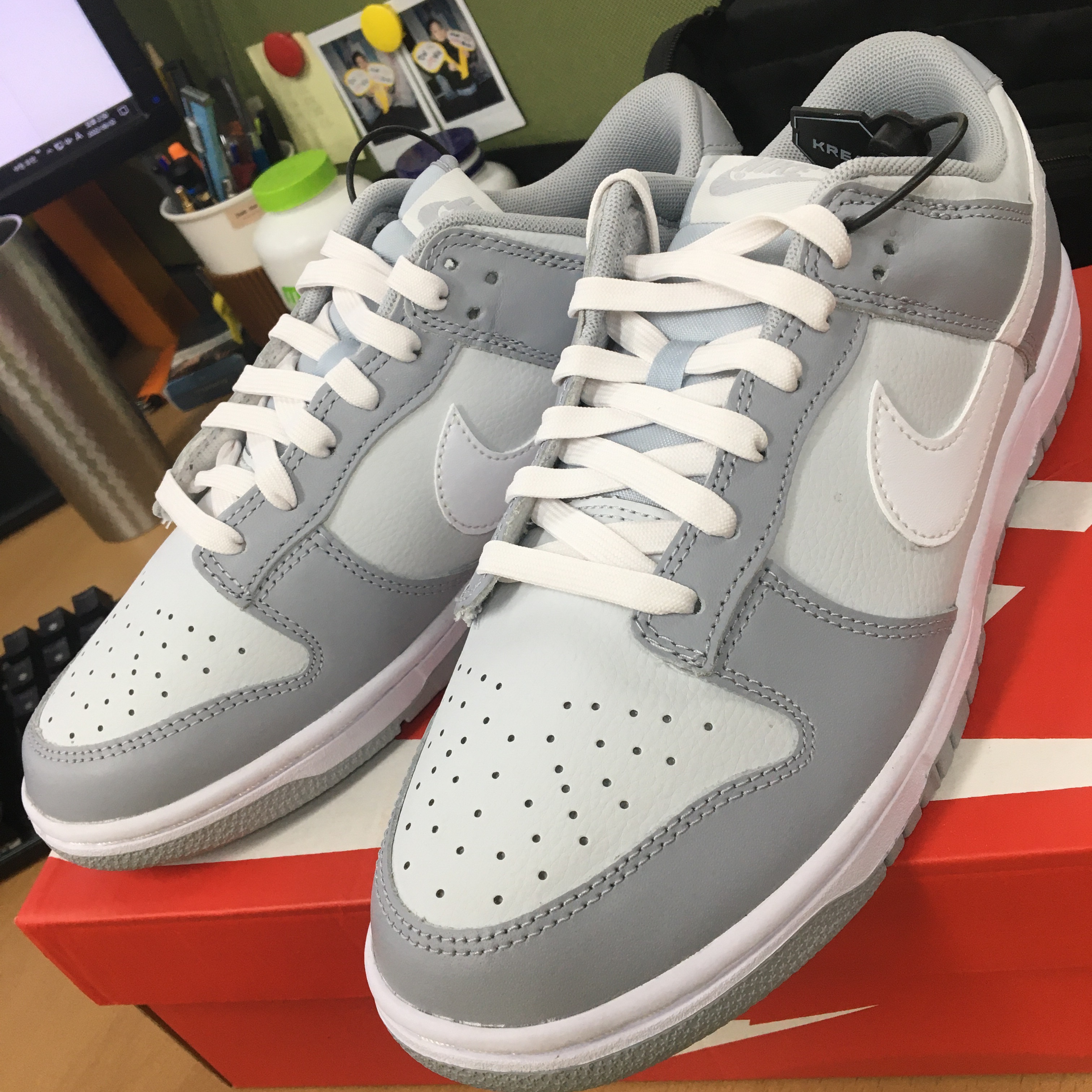 Nike Dunk Low Retro Wolf Grey 착용 스타일
