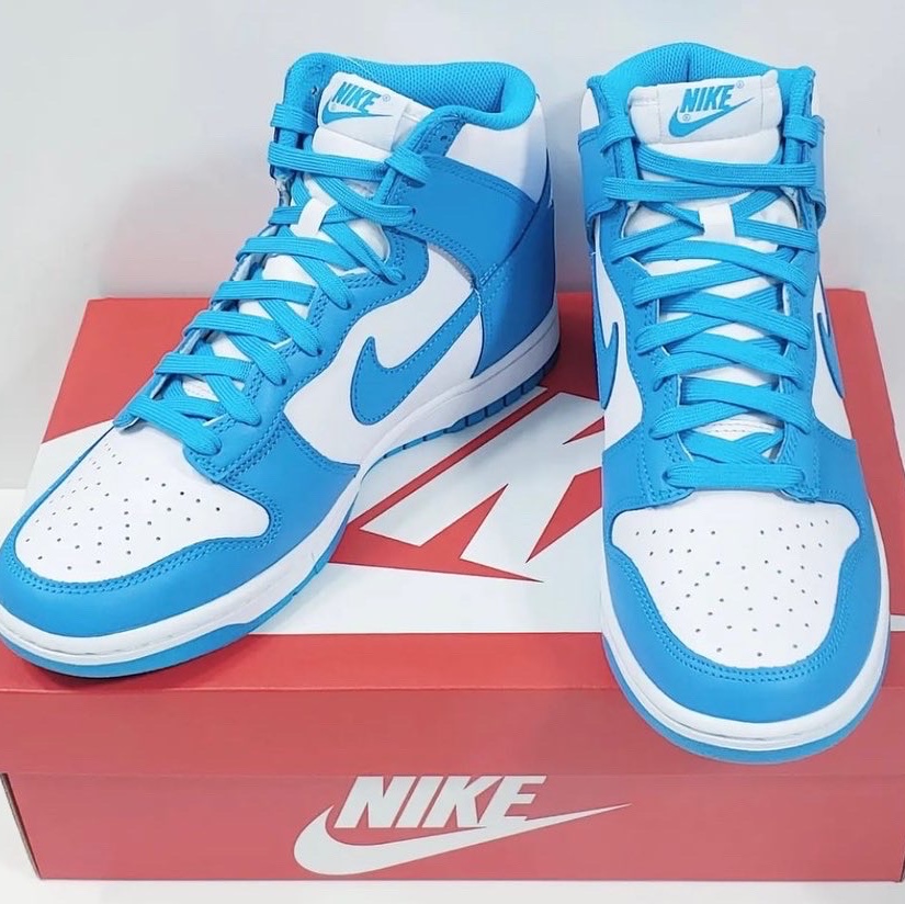 Nike Dunk High Retro Championship Blue 착용 스타일 - 1