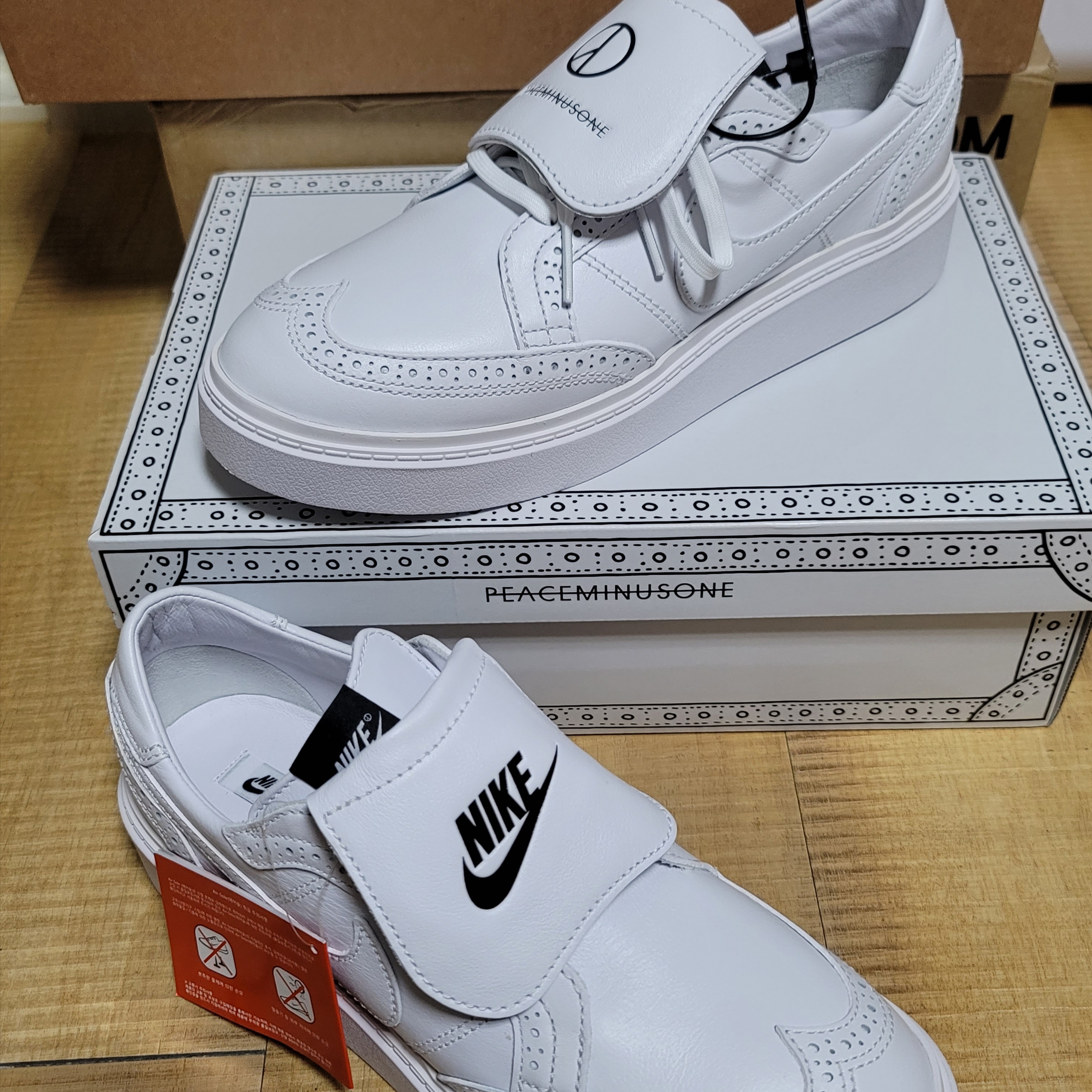 Nike x Peaceminusone Kwondo1 White 착용 스타일