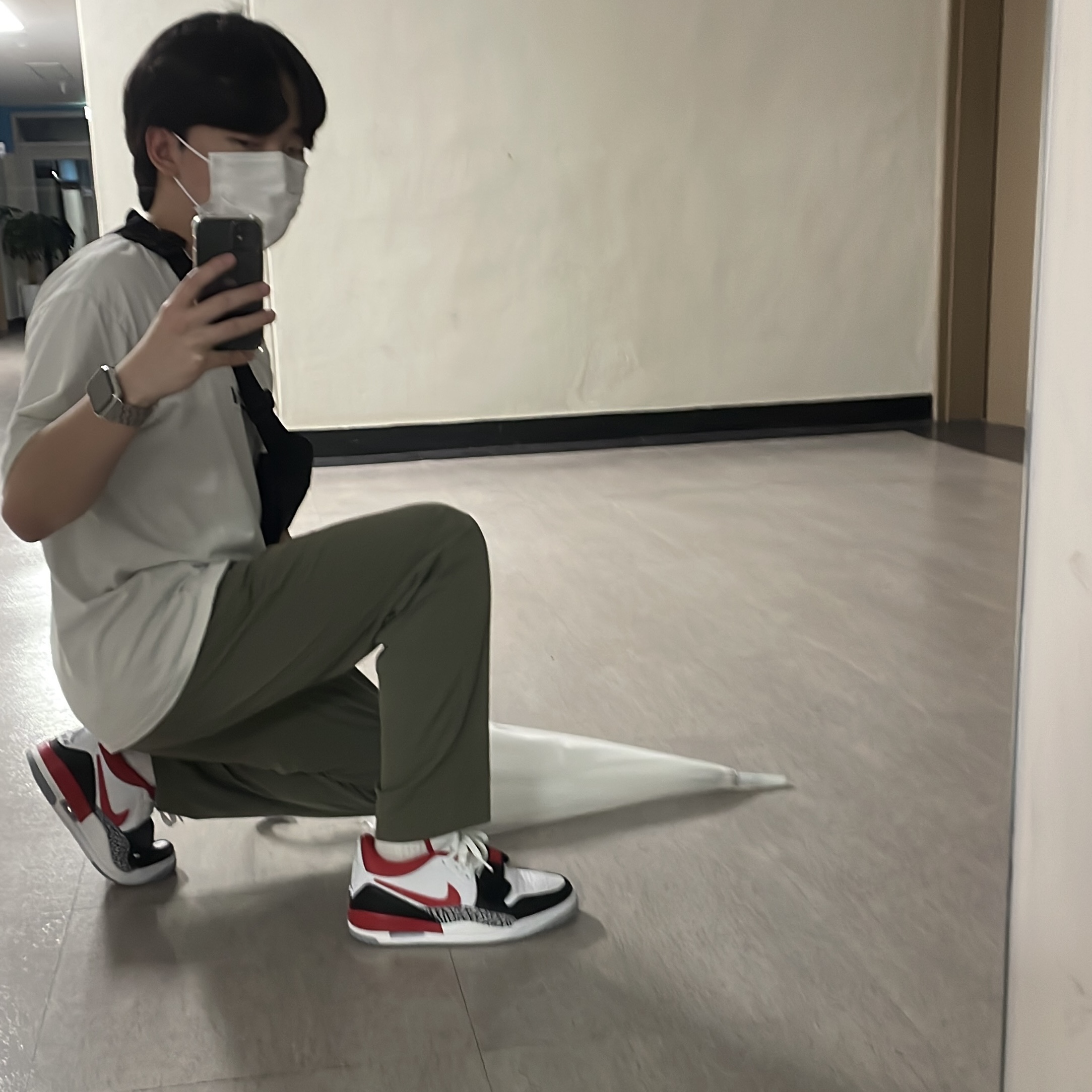 Jordan Legacy 312 Low Fire Red 착용 스타일