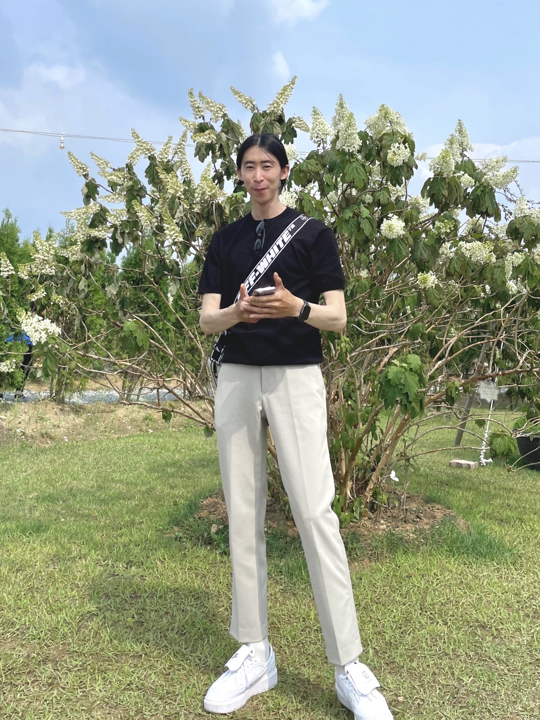 Nike x Peaceminusone Kwondo1 White, Off-White x Amore Pacific Protection Box (Without Cosmetics) 착용 스타일 - 1