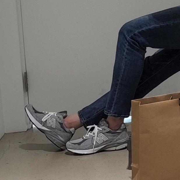 New Balance 990v3 Made in USA Grey - D Standard 착용 스타일