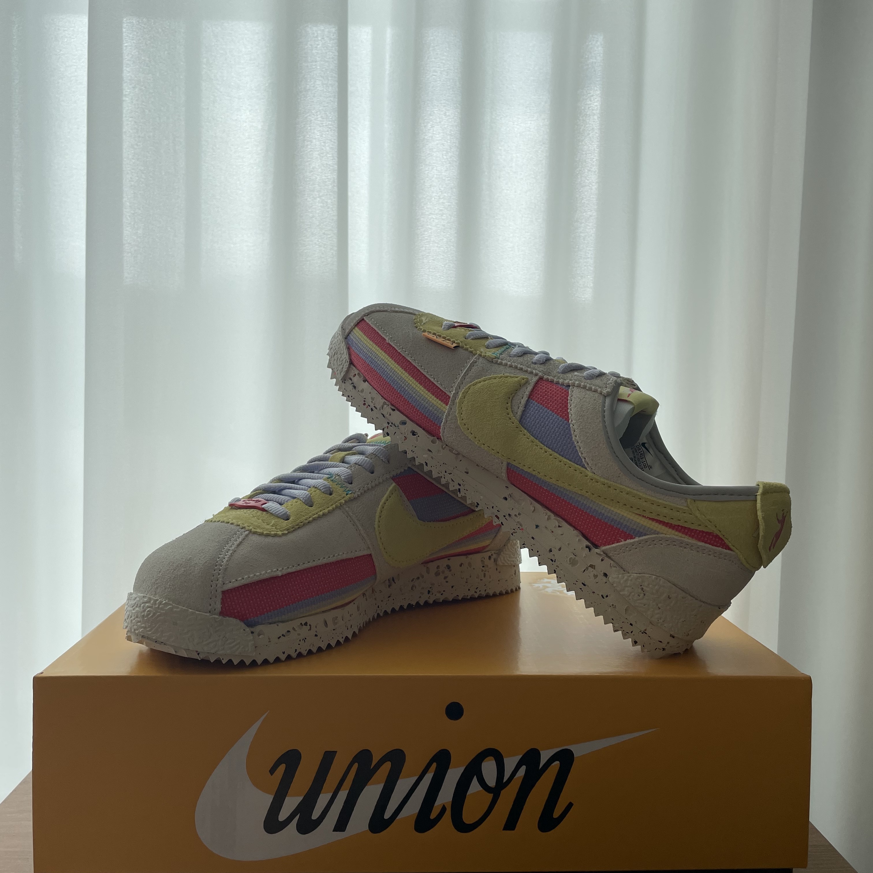 Nike x Union Cortez SP Lemon Frost 착용 스타일