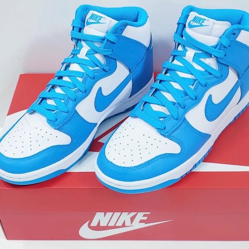 Nike Dunk High Retro Championship Blue 착용 스타일 - 2