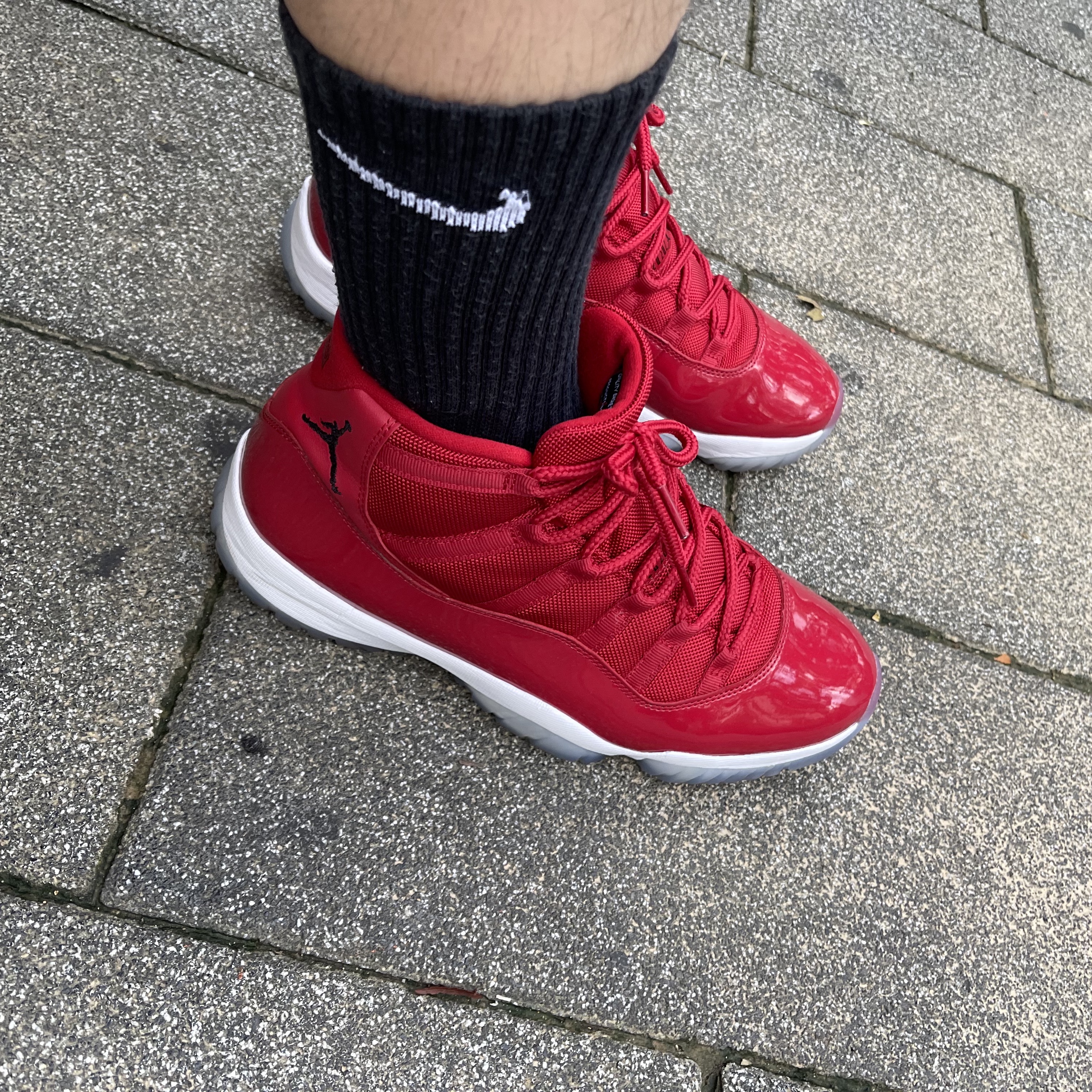 Jordan 11 Retro Win Like 96 Gym Red 착용 스타일 - 3