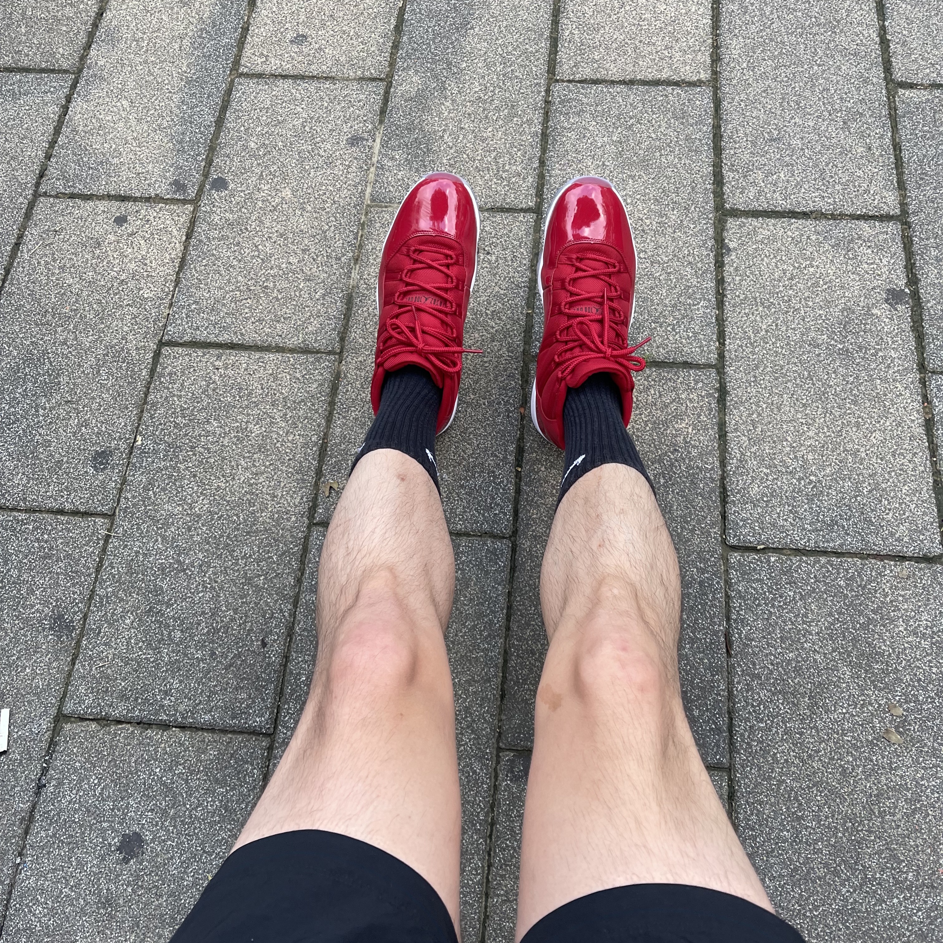 Jordan 11 Retro Win Like 96 Gym Red 착용 스타일 - 1