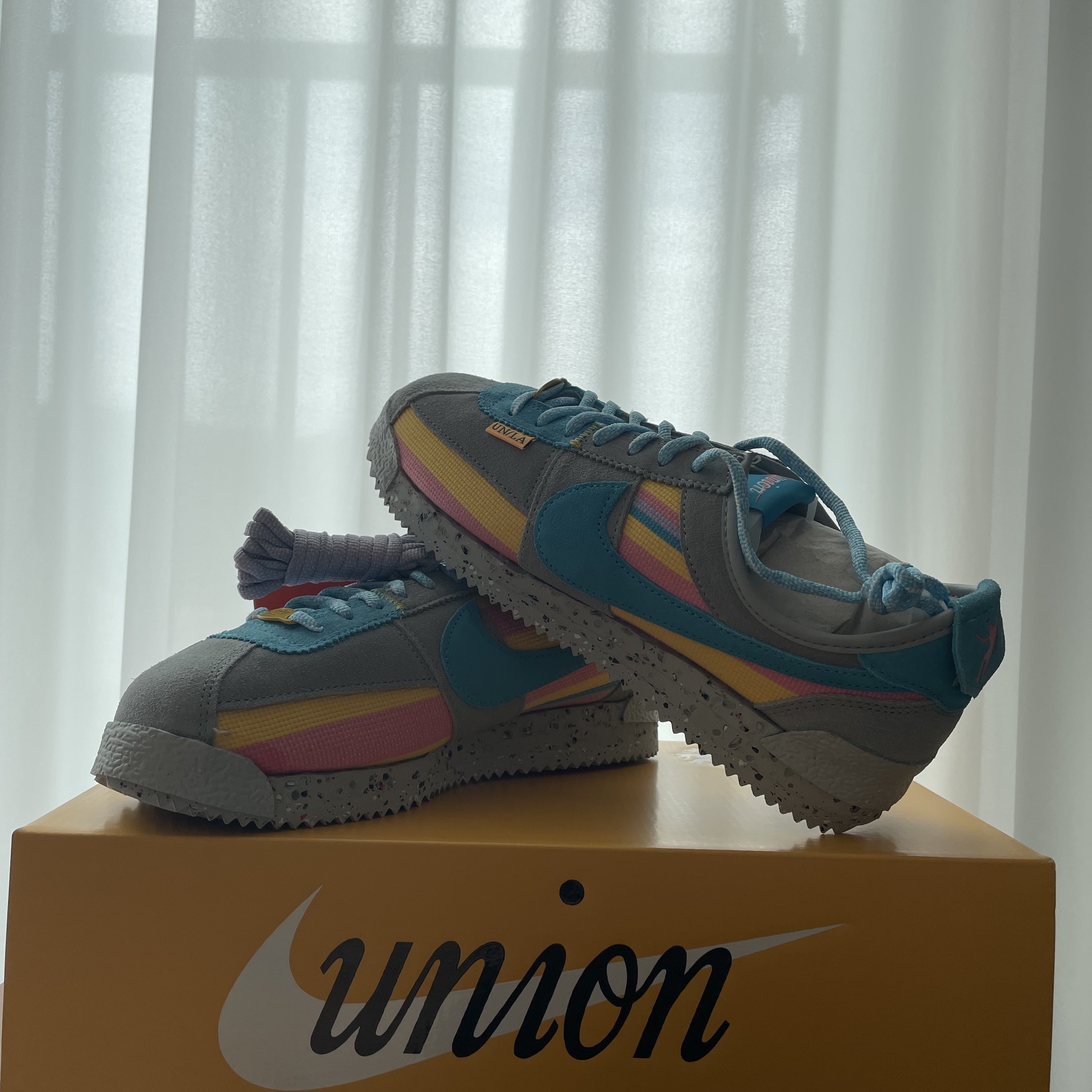 Nike x Union Cortez SP Light Smoke 착용 스타일