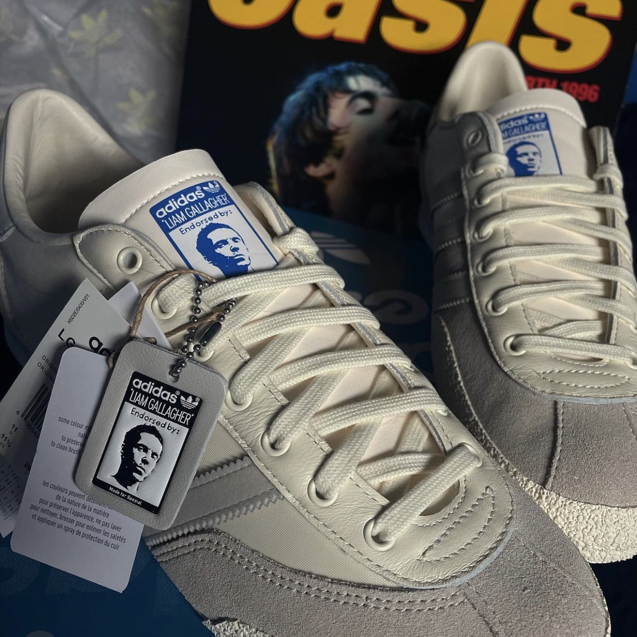 Adidas x Liam Gallagher Spezial LG II Cream White 착용 스타일