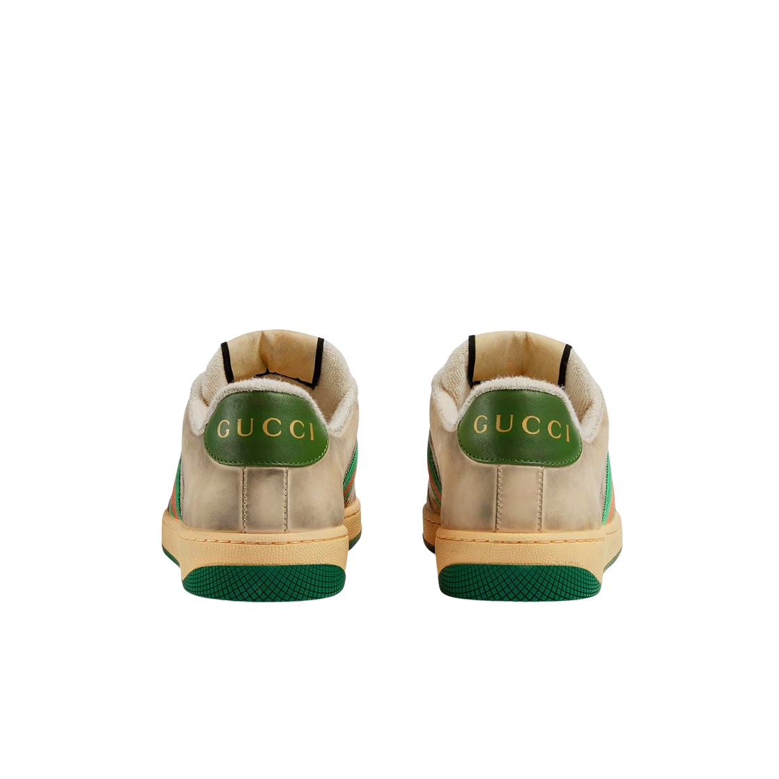 (W) 구찌 스크리너 레더 스니커즈 버터((W) Gucci Screener Leather Sneakers Butter) - 3