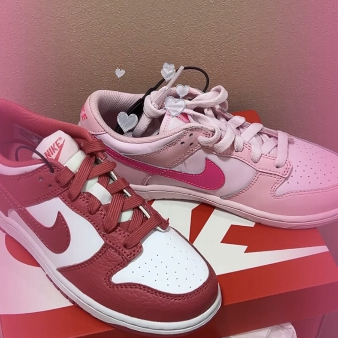(PS) Nike Dunk Low Triple Pink, (PS) Nike Dunk Low Archeo Pink 착용 스타일