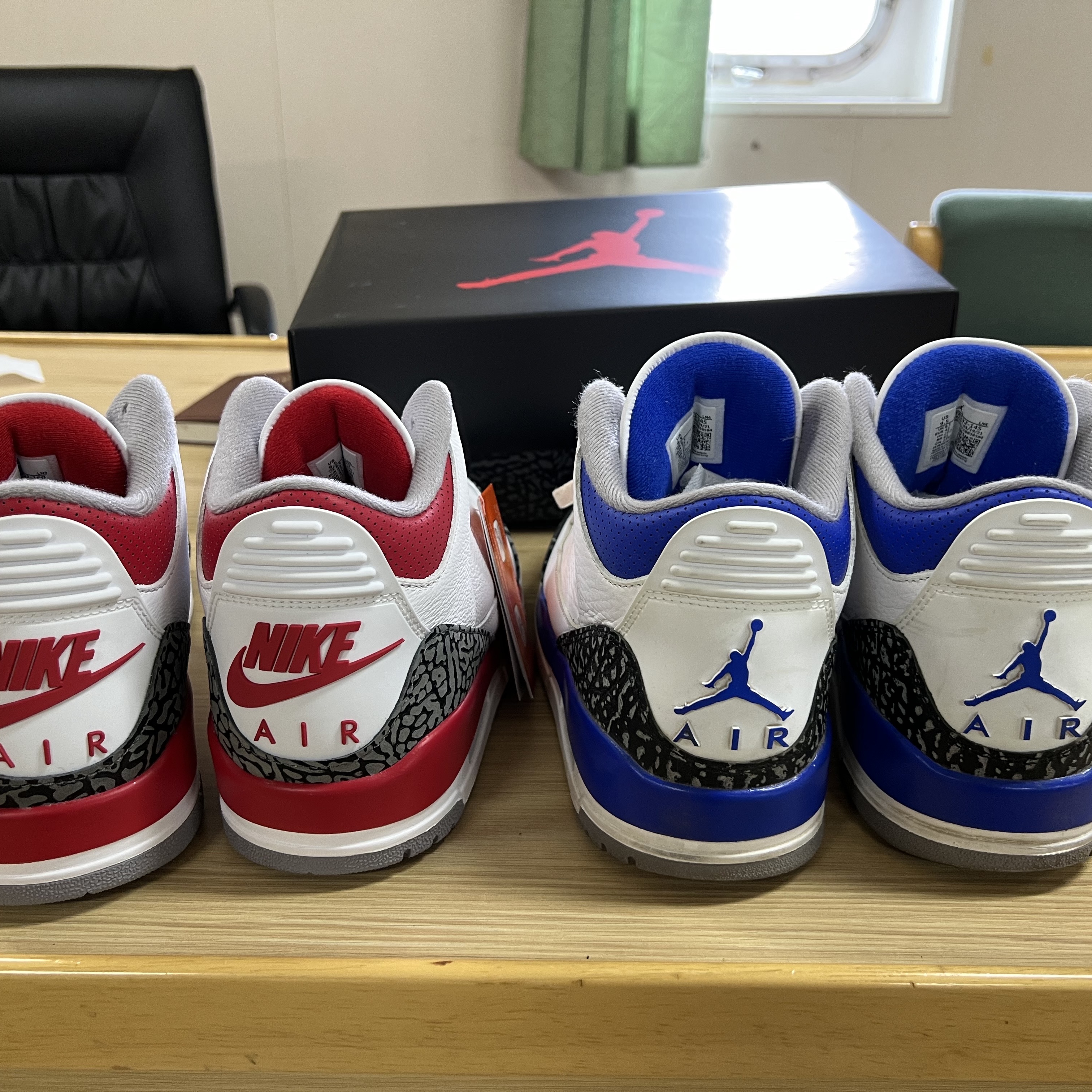 Jordan 3 Retro Fire Red 2022, Jordan 3 Retro Racer Blue 착용 스타일 - 3