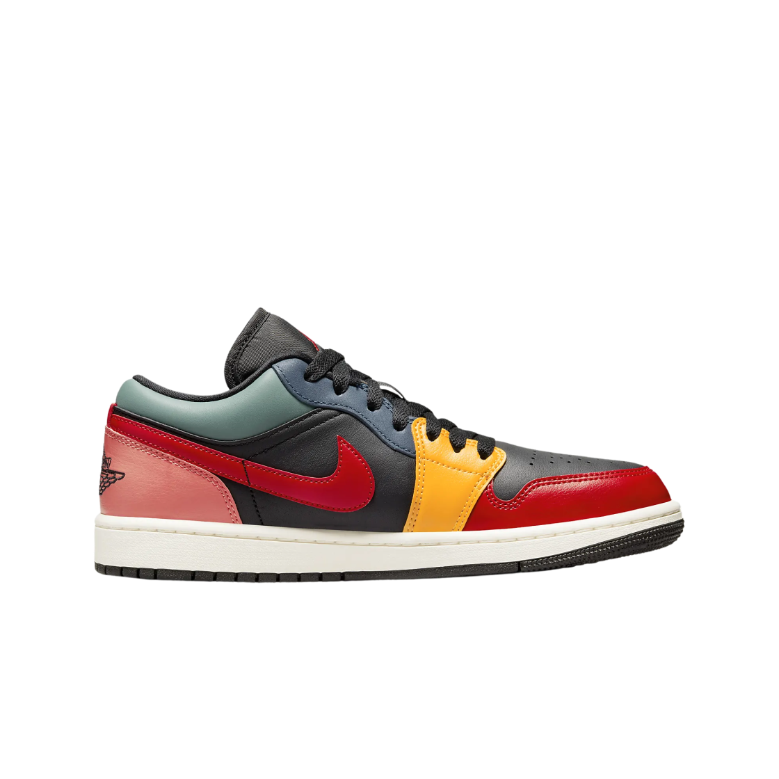 (W) 조던 1 로우 SE 블랙 멀티((W) Jordan 1 Low SE Black Multi) - 1