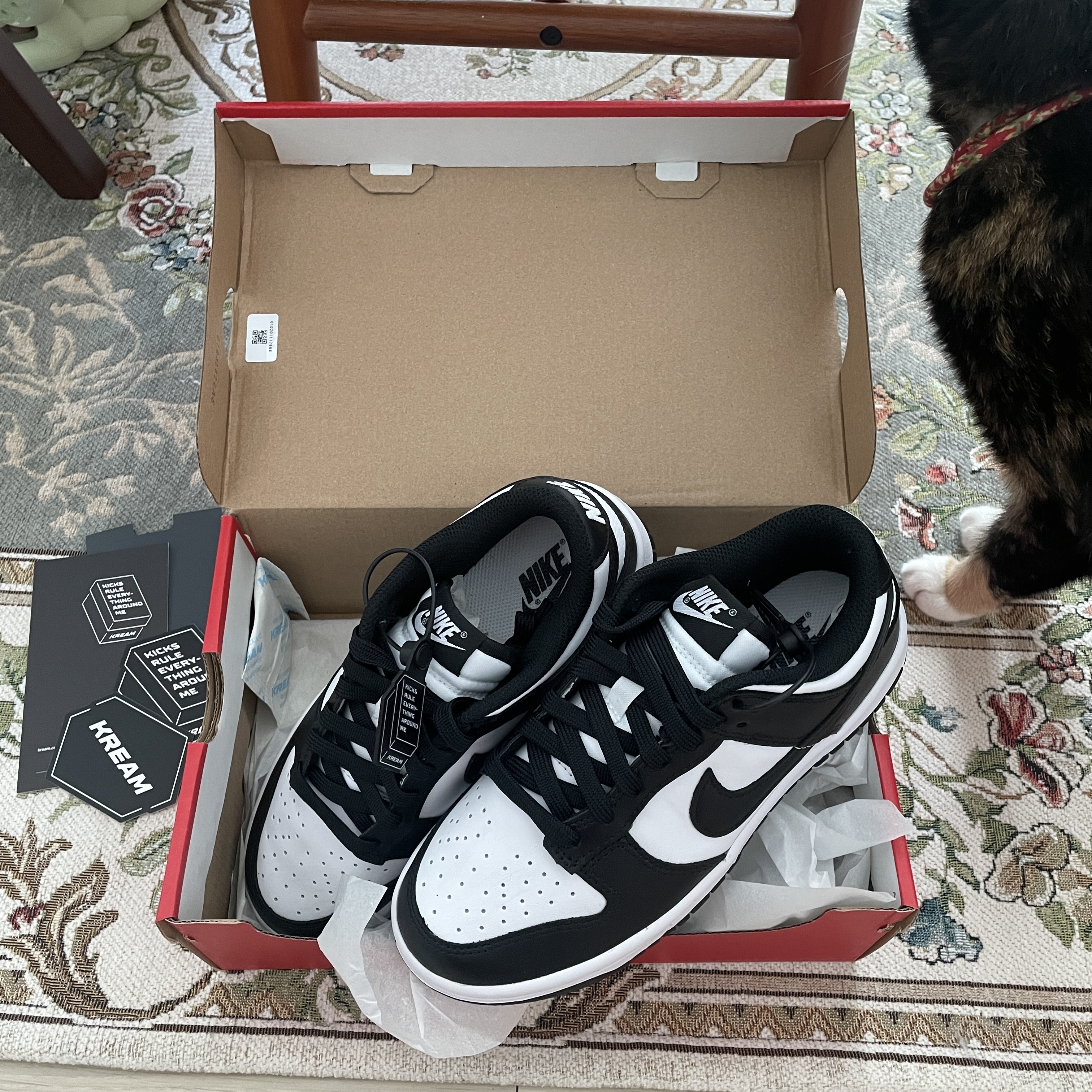 (W) Nike Dunk Low Black 착용 스타일 - 2