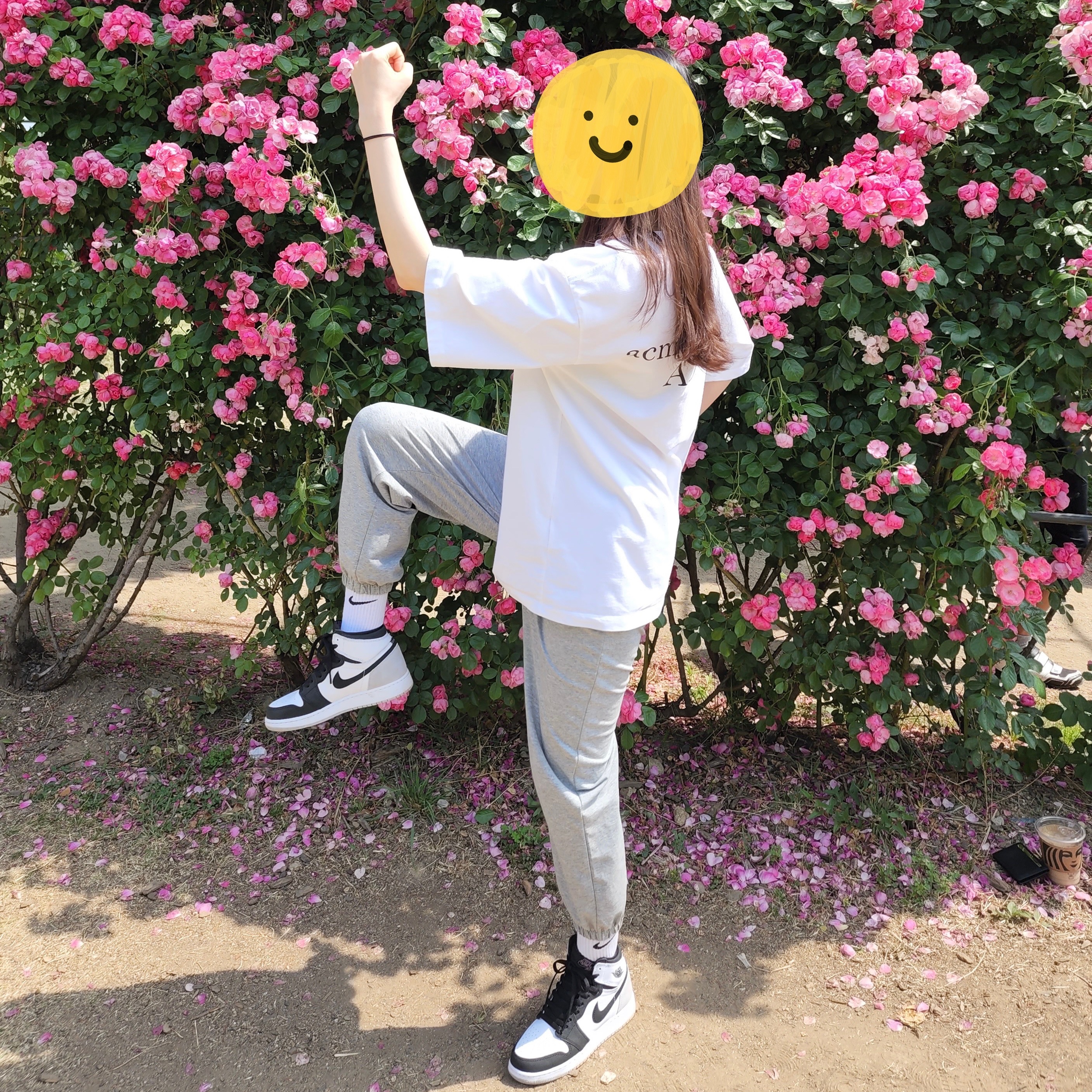 (GS) Jordan 1 Retro High OG Bleached Coral 착용 스타일