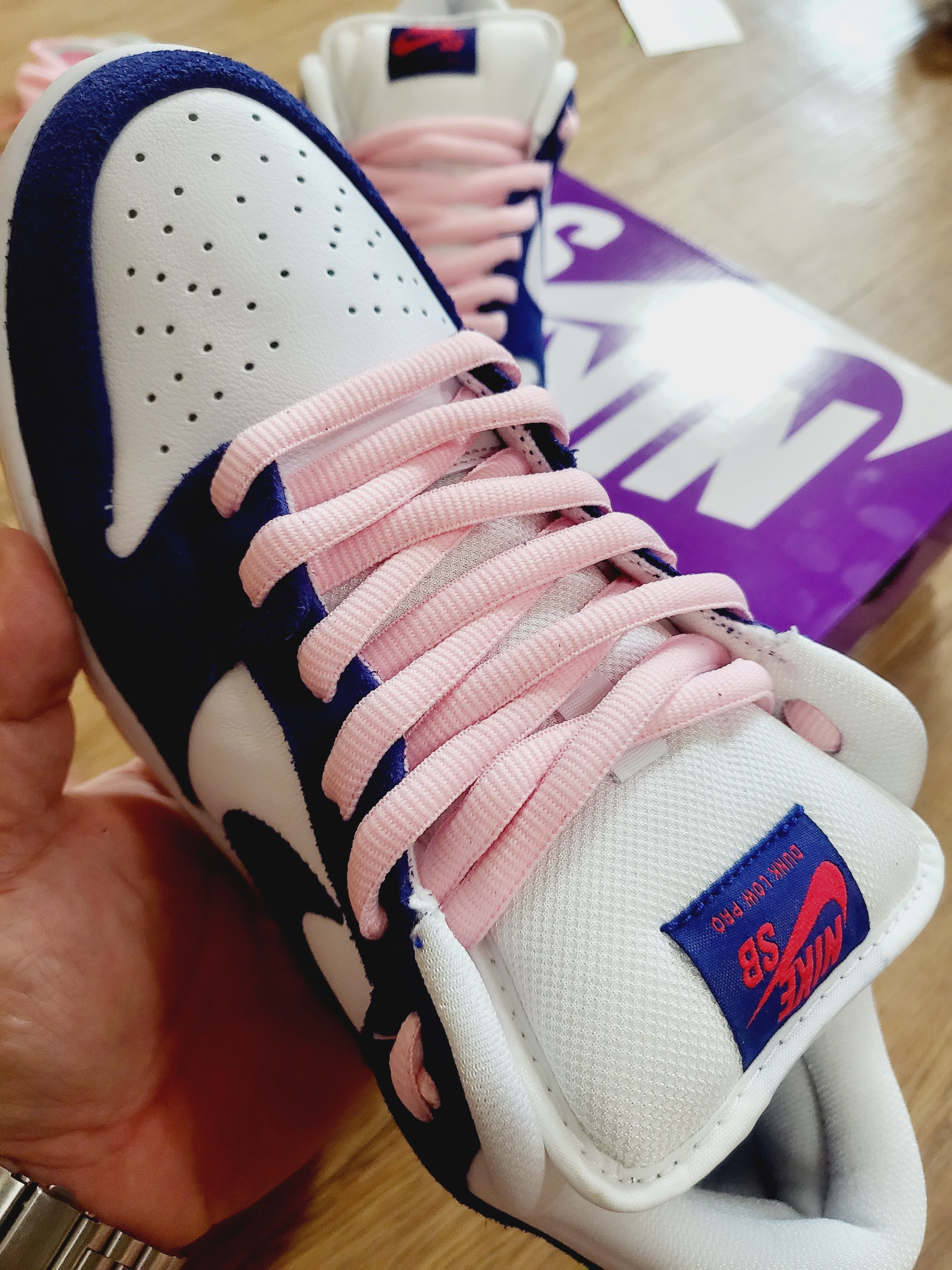 Nike SB Dunk Low Pro Premium Deep Royal Blue 착용 스타일 - 2