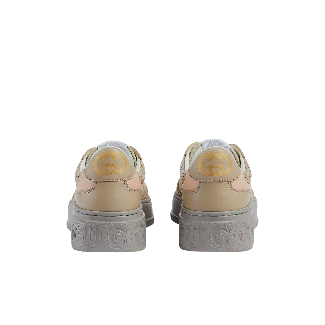 (W) 구찌 GG 스니커즈 화이트 베이지((W) Gucci GG Sneakers White Beige) - 3