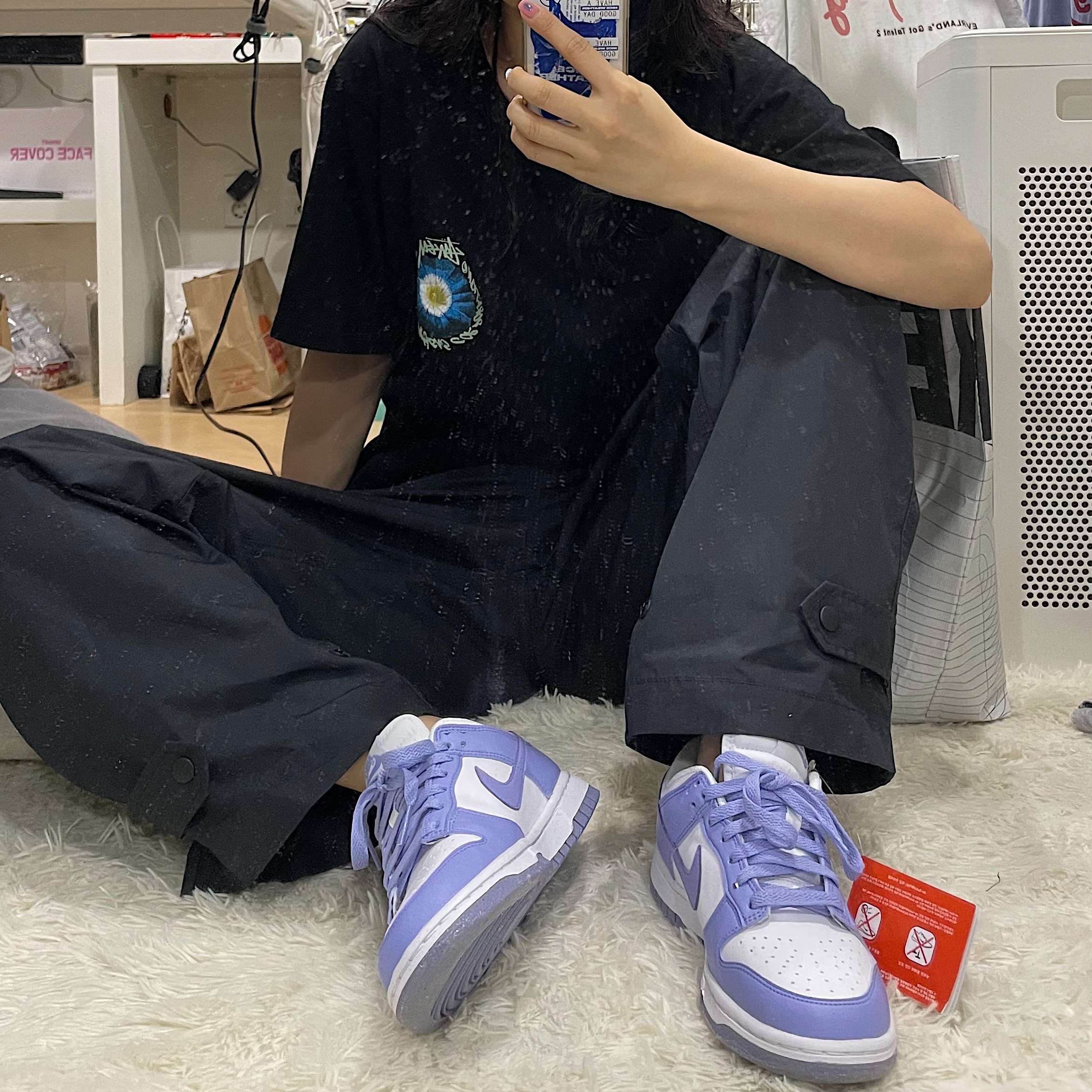 (W) Nike Dunk Low Next Nature Lilac 착용 스타일