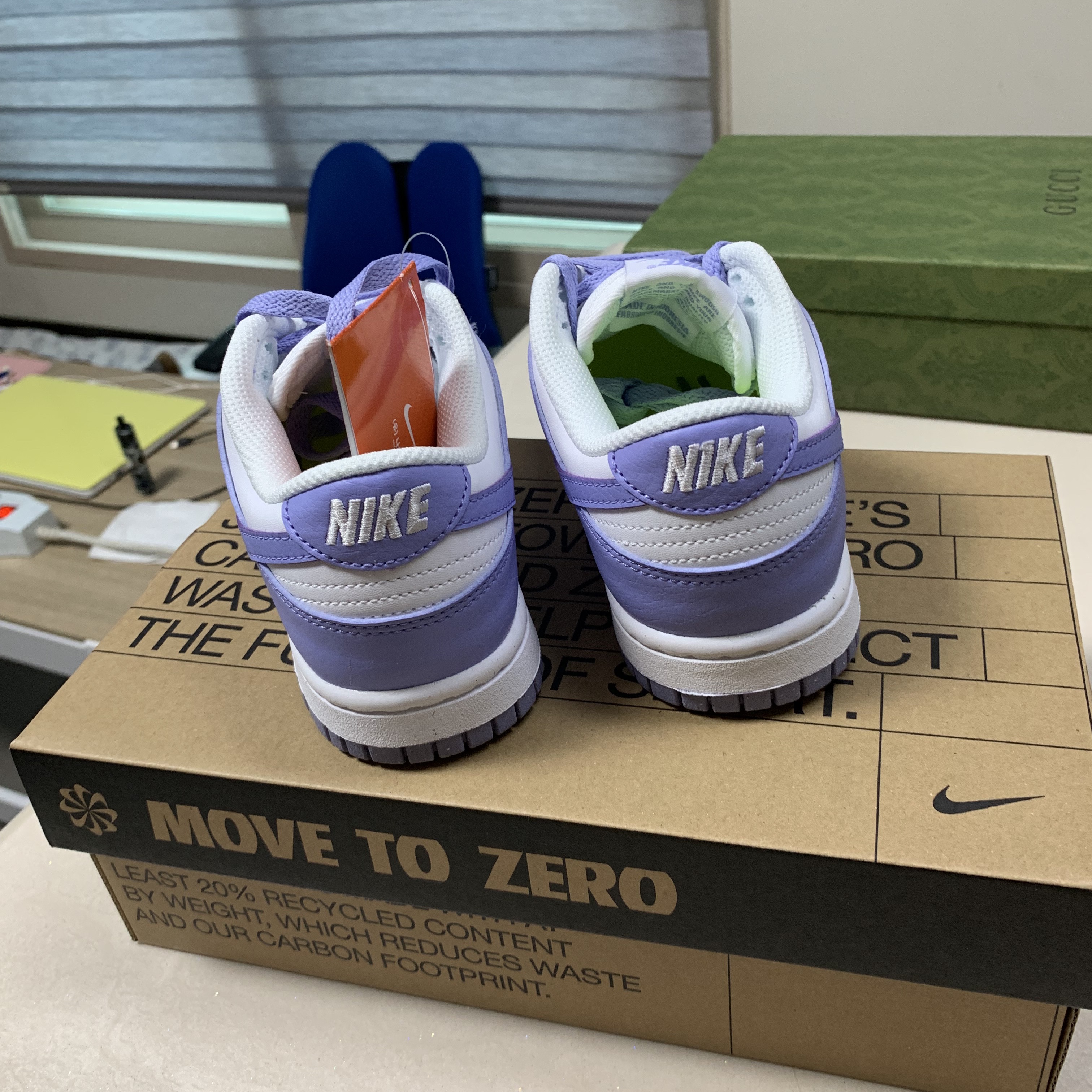 (W) Nike Dunk Low Next Nature Lilac 착용 스타일 - 5