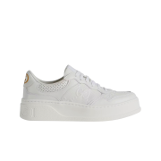 (W) Gucci GG Embossed Sneakers White
