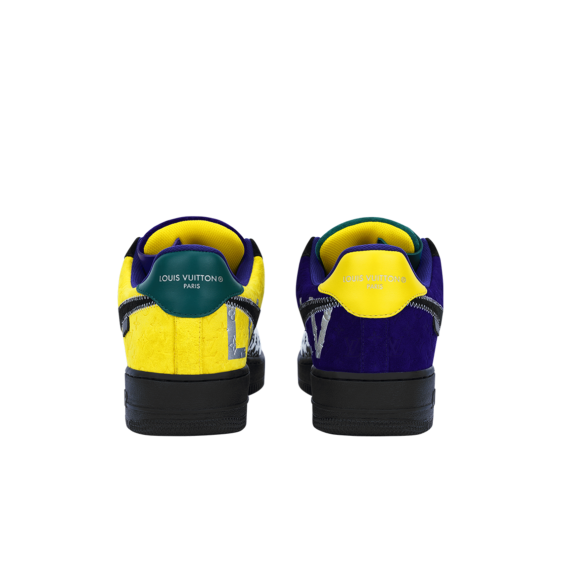 루이비통 x 나이키 에어포스 1 로우 바이 버질 아블로 멧 실버 블랙(Louis Vuitton x Nike Air Force 1 Low by Virgil Abloh Met Silver Black) - 4