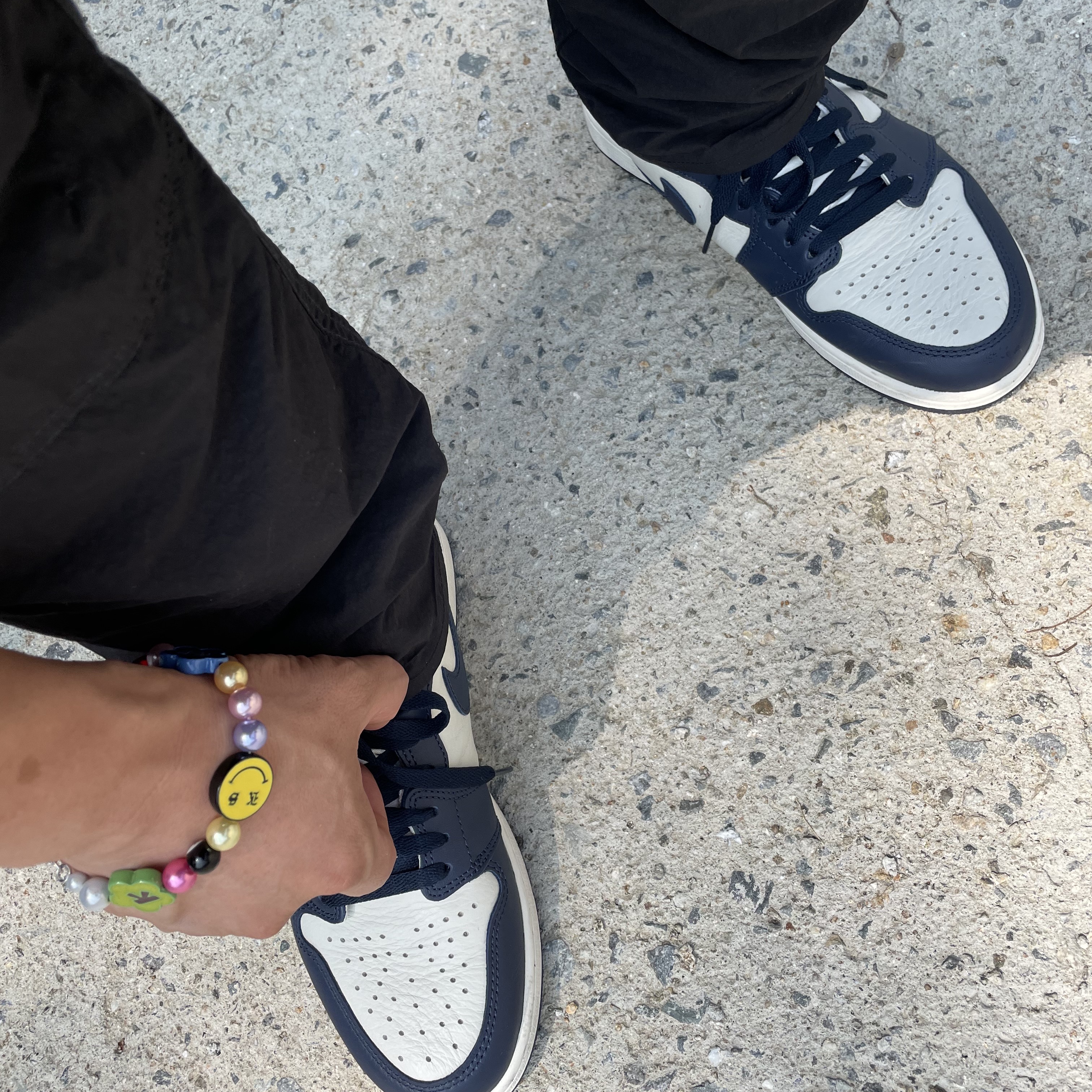 Jordan 1 Retro High Obsidian UNC 착용 스타일