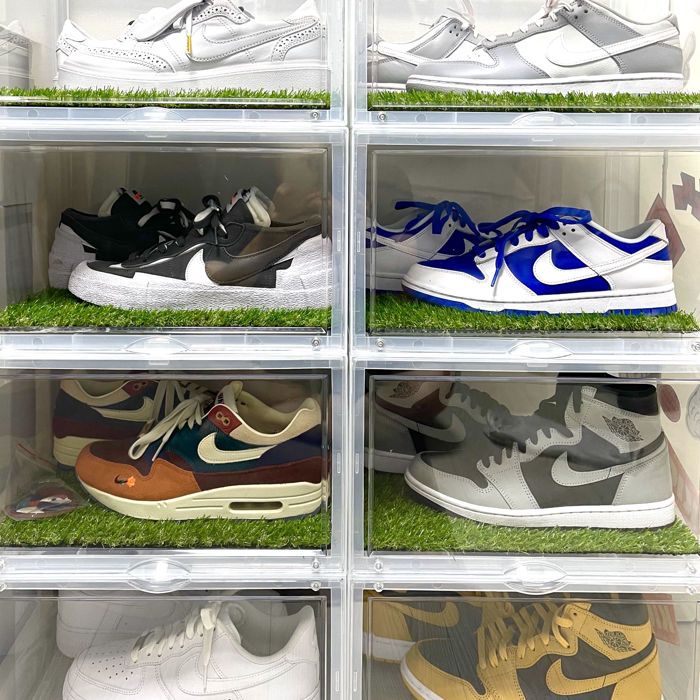 Nike x Peaceminusone Kwondo1 White, Nike Dunk Low Retro Wolf Grey 착용 스타일