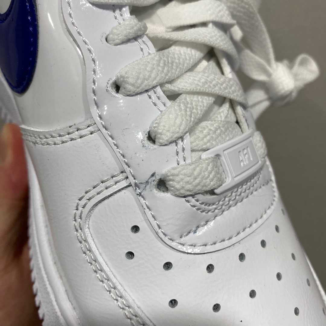 (W) Nike Air Force 1 '07 Essential University Blue 착용 스타일 - 5