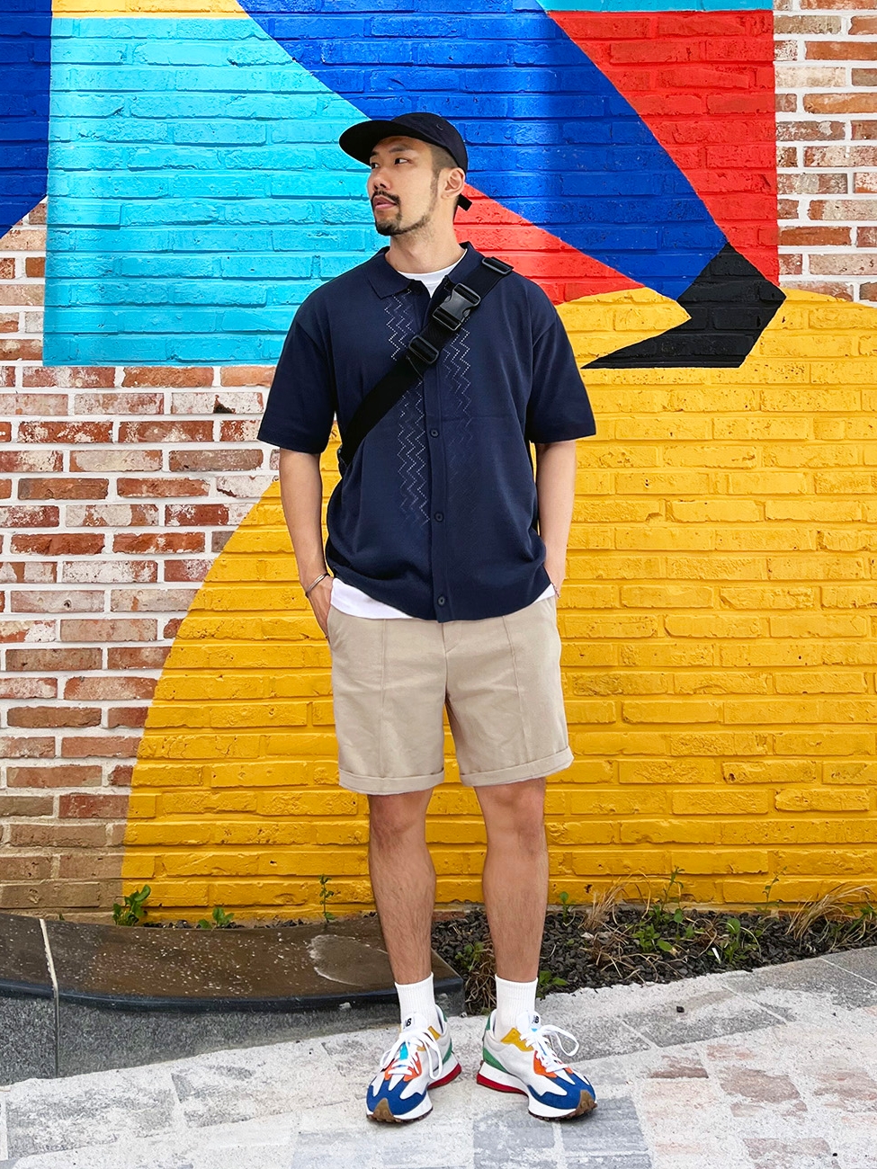 New Balance 327 Multicolor A 착용 스타일