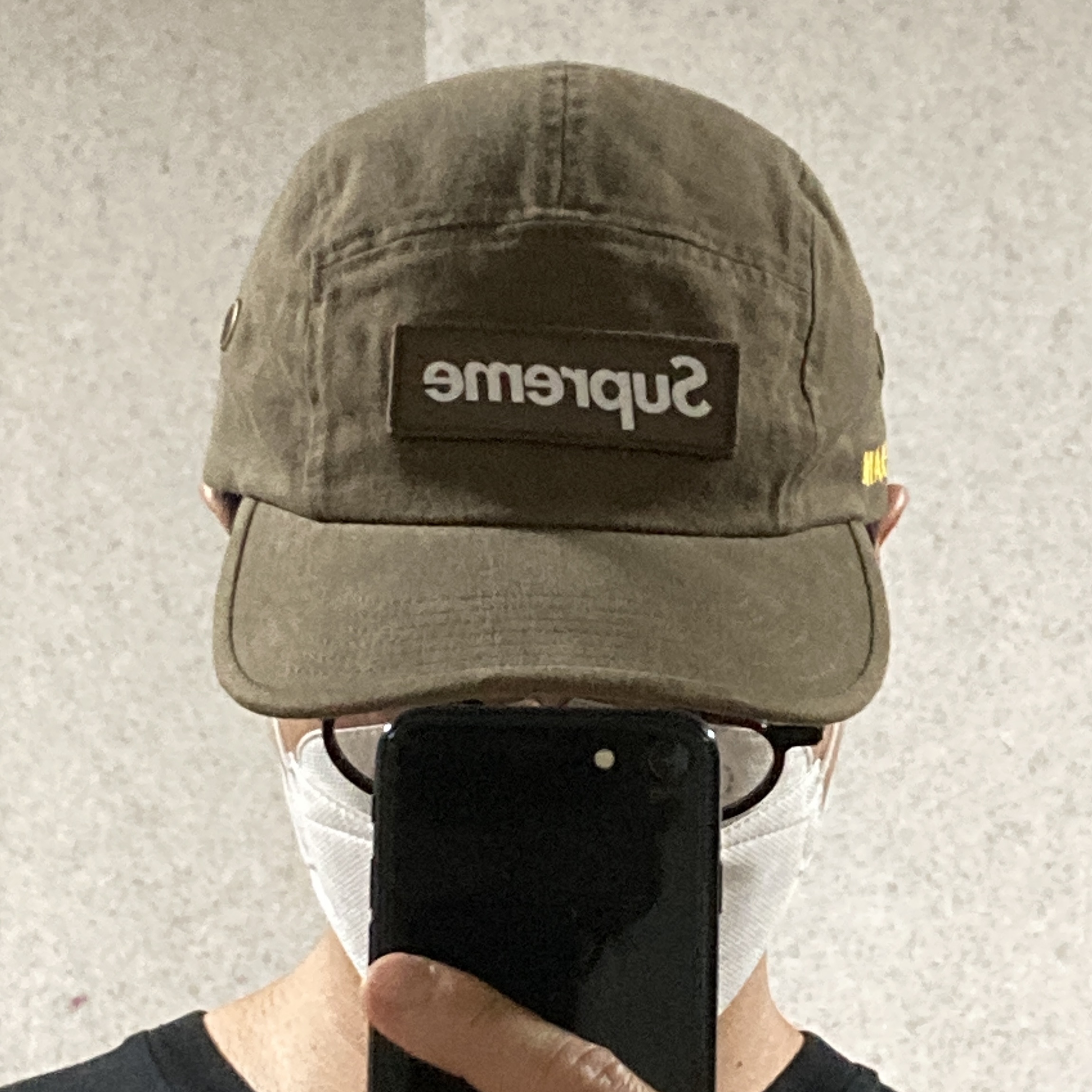 Supreme Military Camp Cap Brown - 22SS 착용 스타일