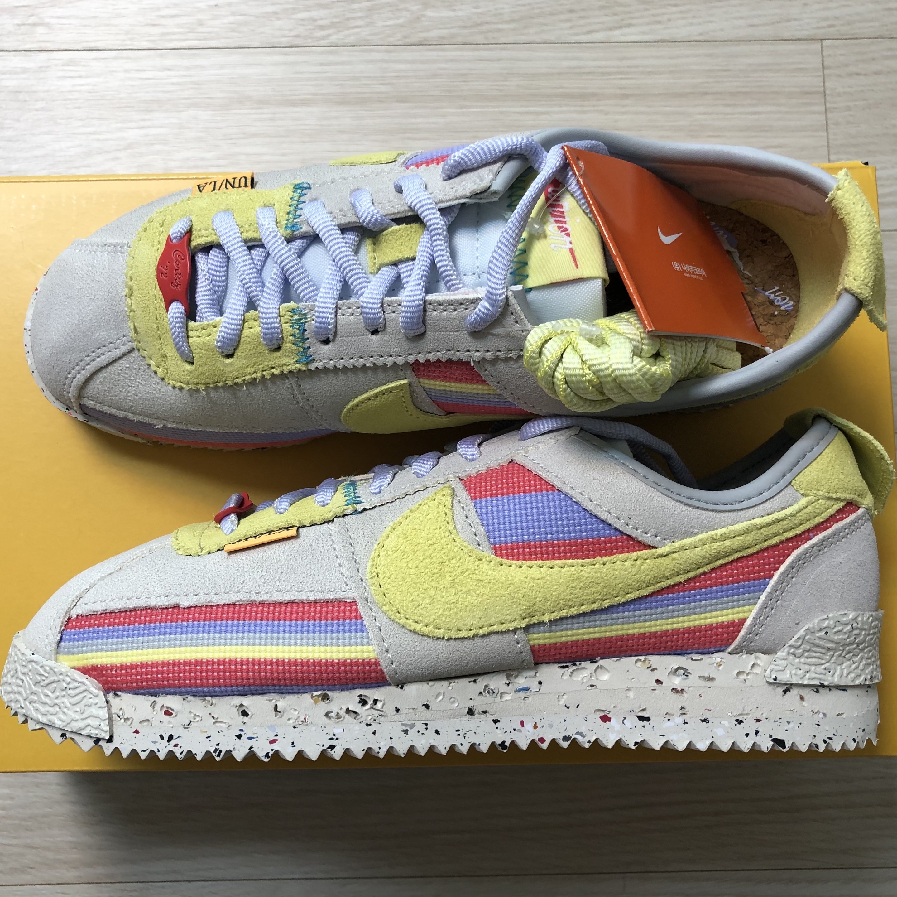 Nike x Union Cortez SP Lemon Frost 착용 스타일 - 1