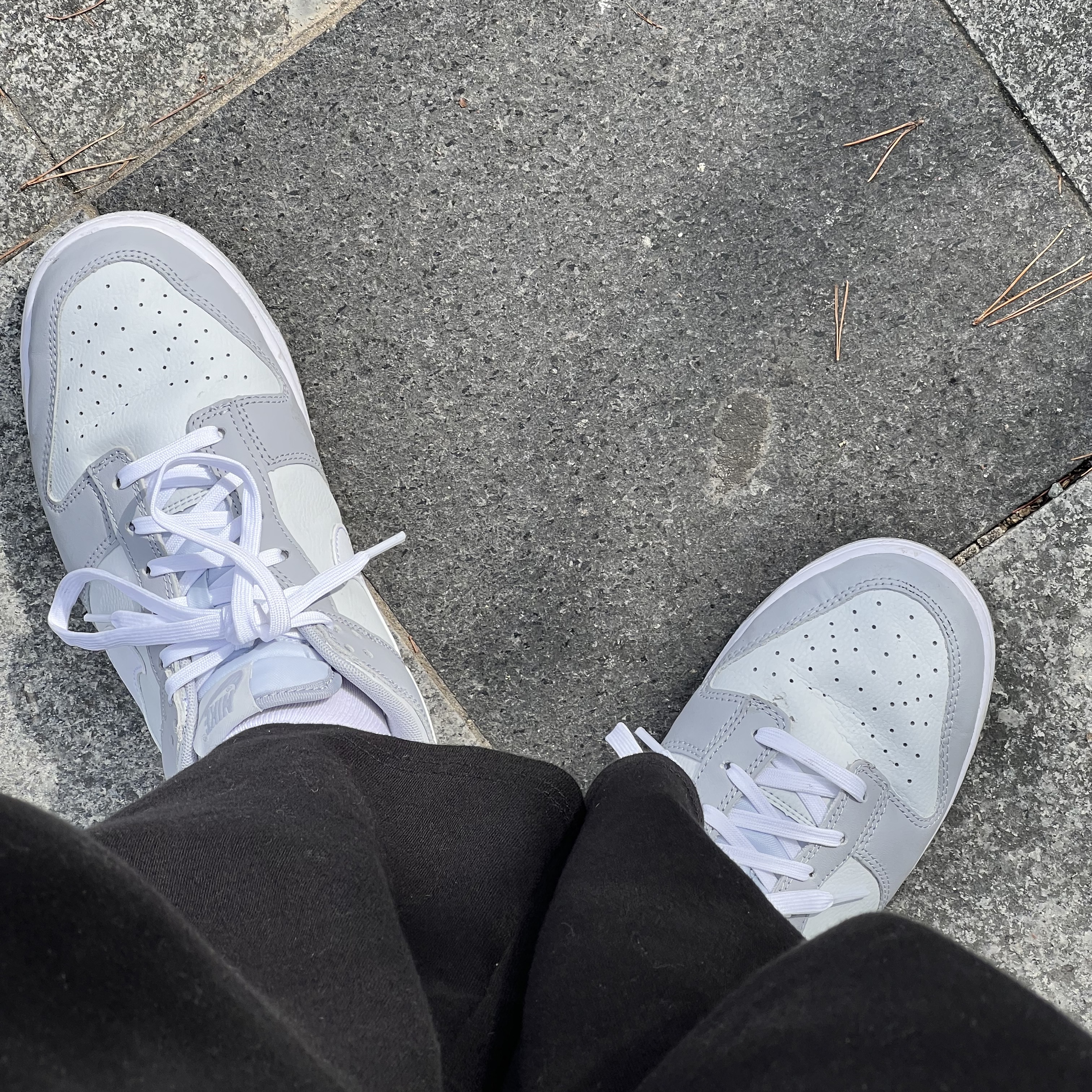Nike Dunk Low Retro Wolf Grey 착용 스타일