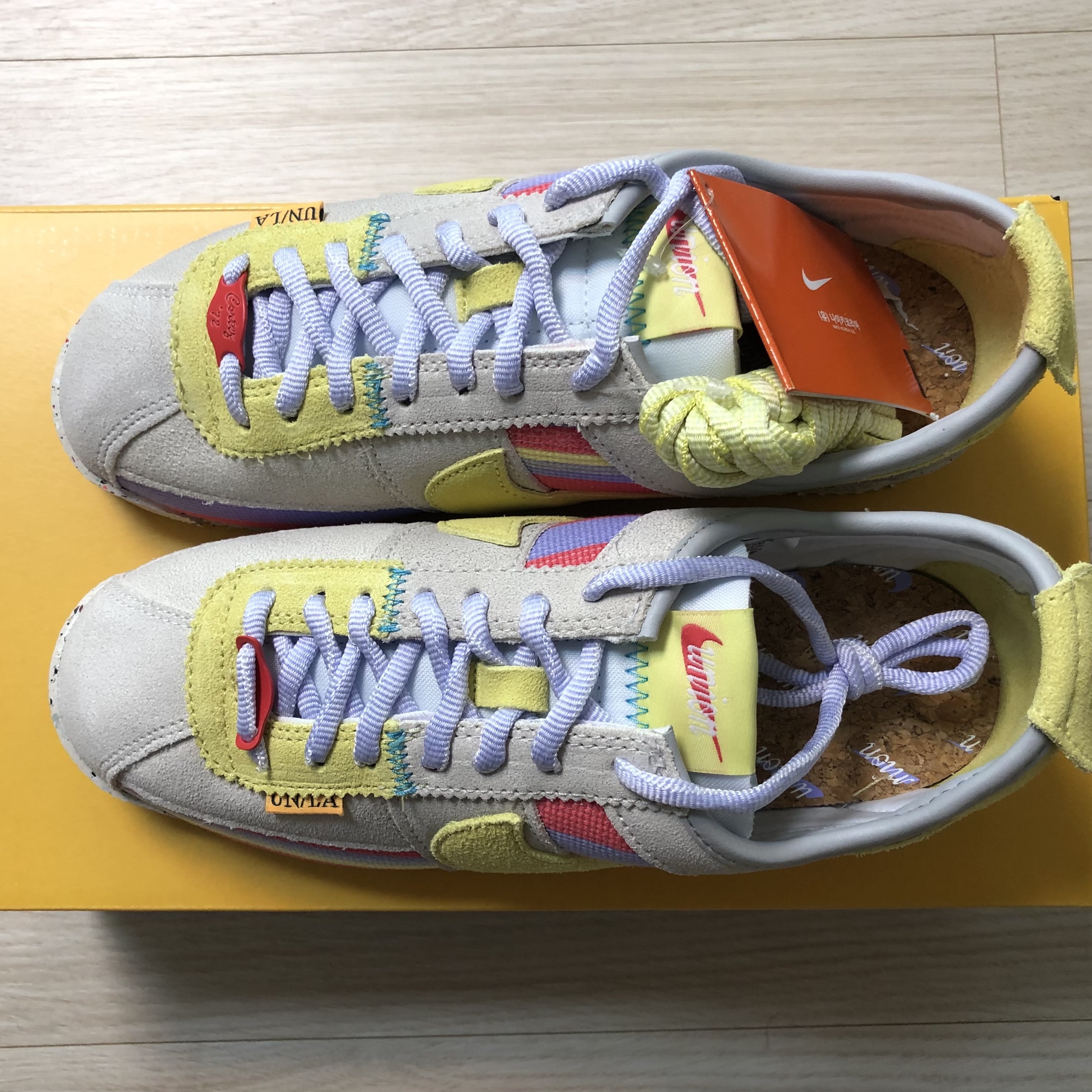 Nike x Union Cortez SP Lemon Frost 착용 스타일 - 2