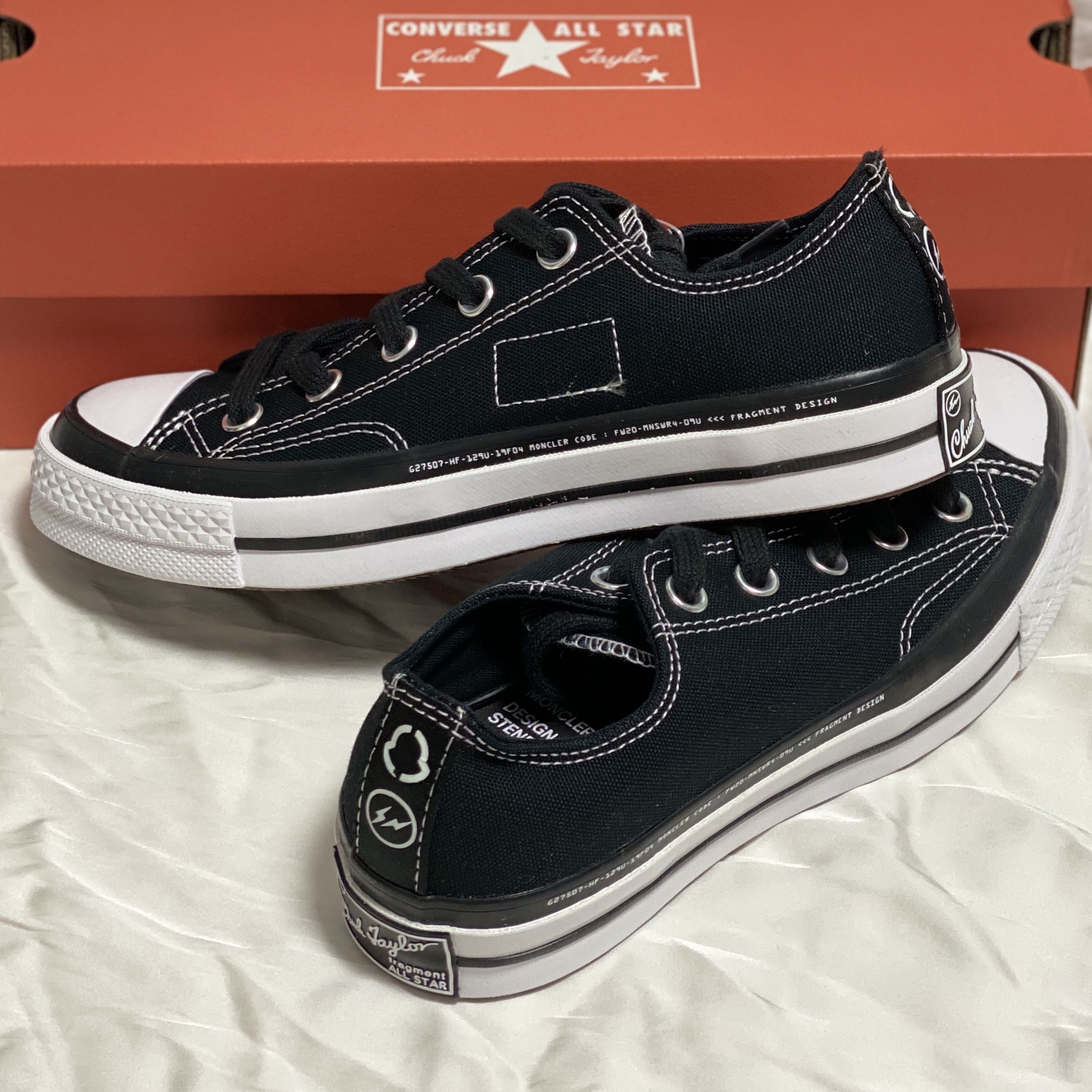Converse x Moncler x Fragment Chuck 70 Ox Black 착용 스타일