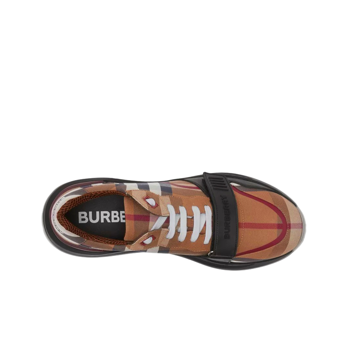 버버리 체크 코튼 스니커즈 버치 브라운(Burberry Check Cotton Sneakers Birch Brown) - 2