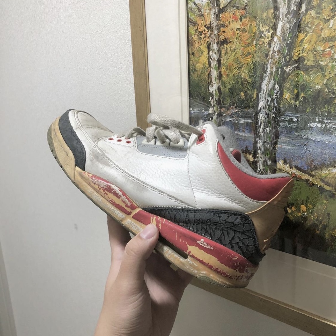 Jordan 3 Retro Fire Red 2007, Jordan 3 Retro Fire Red 2022 착용 스타일 - 2