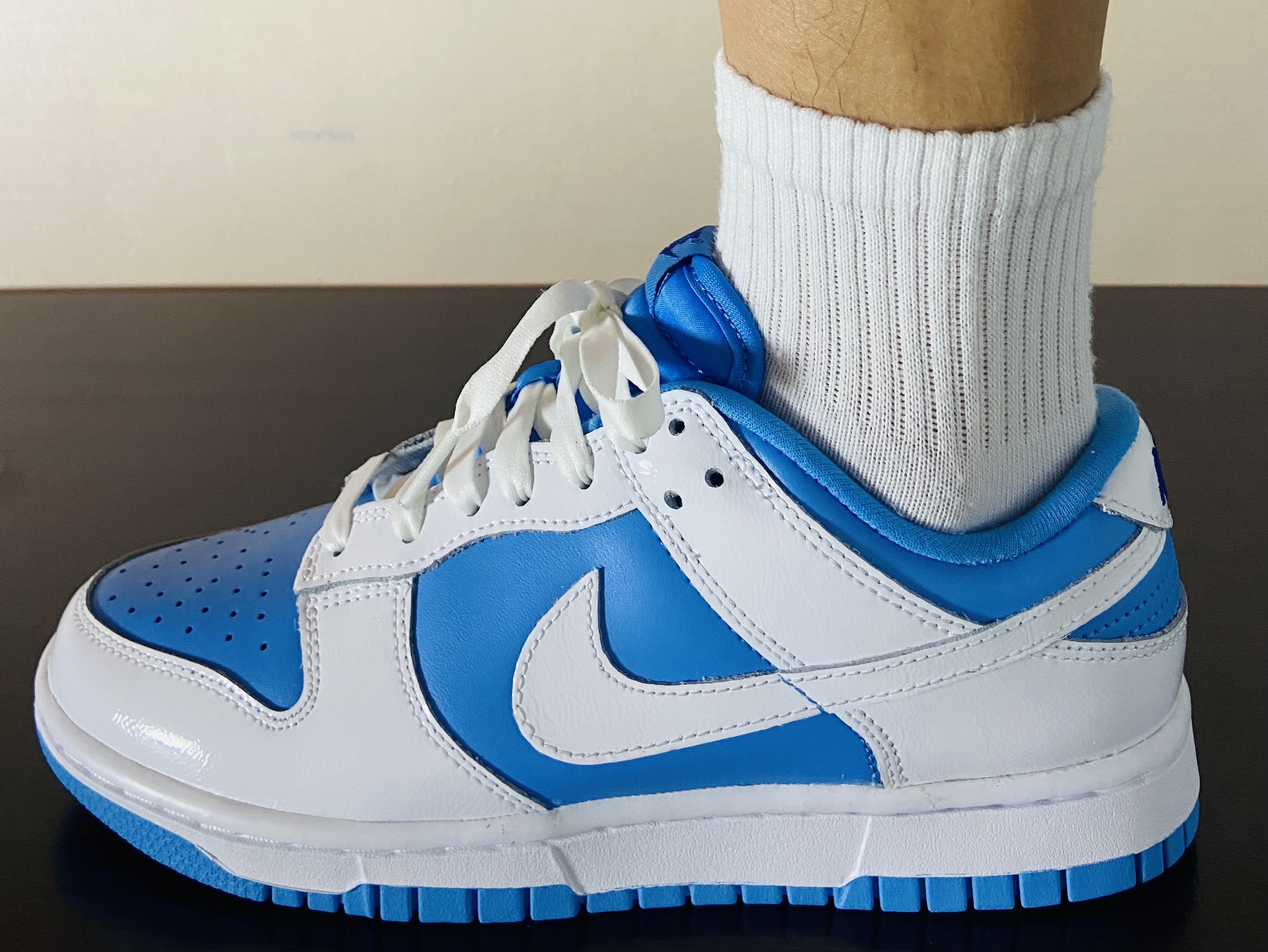 (W) Nike Dunk Low Essential University Blue 착용 스타일