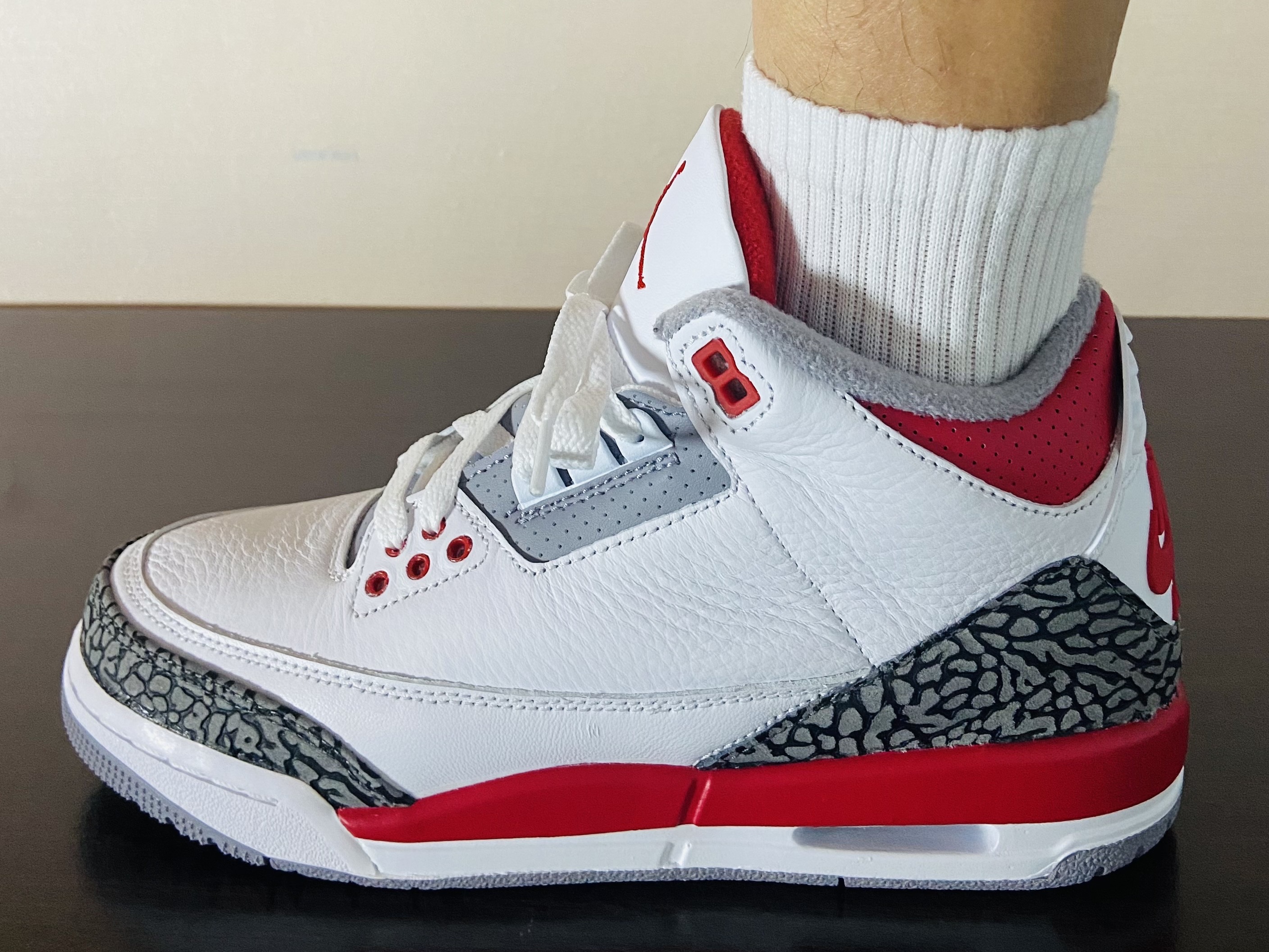 (GS) Jordan 3 Retro Fire Red 2022 착용 스타일