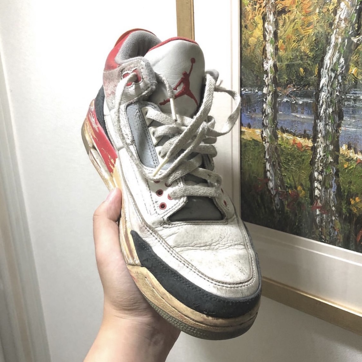 Jordan 3 Retro Fire Red 2007, Jordan 3 Retro Fire Red 2022 착용 스타일 - 1
