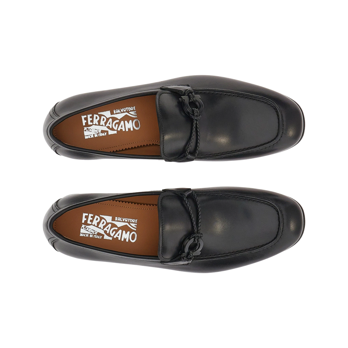 페라가모 간치니 오너먼트 모카신 블랙 - D(Ferragamo Moccasin with Gancini Ornament Black - D) - 2