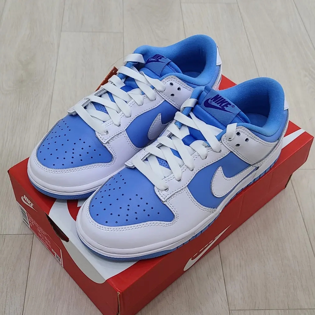 (W) Nike Dunk Low Essential University Blue 착용 스타일 - 2