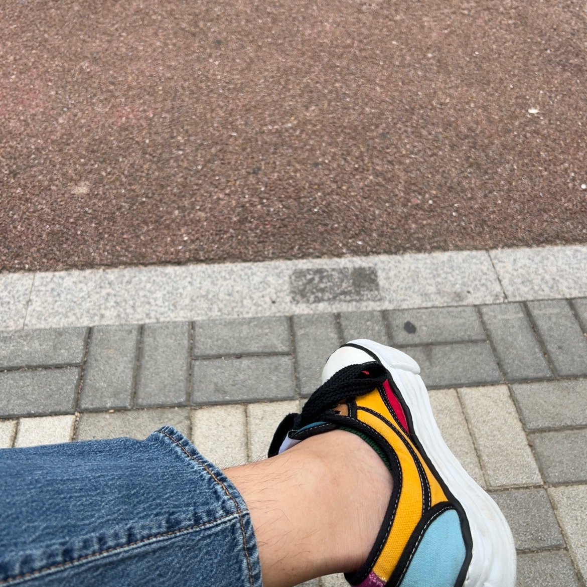 Jordan 4 Retro Motorsports 2017, Maison Mihara Yasuhiro Peterson OG Sole Trick Detail Low Cut Sneakers Multi 착용 스타일 - 2