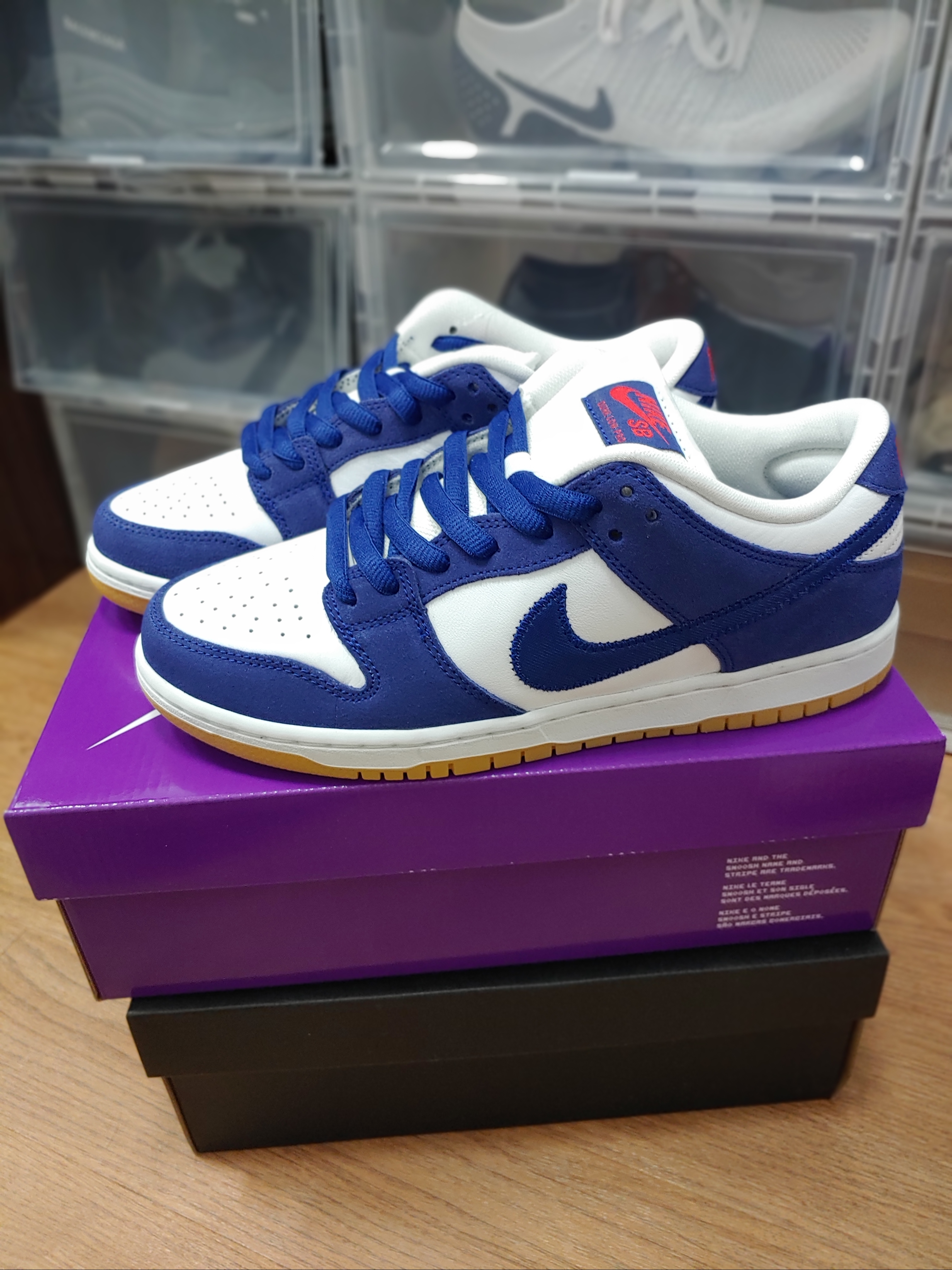 Nike SB Dunk Low Pro Premium Deep Royal Blue 착용 스타일 - 1