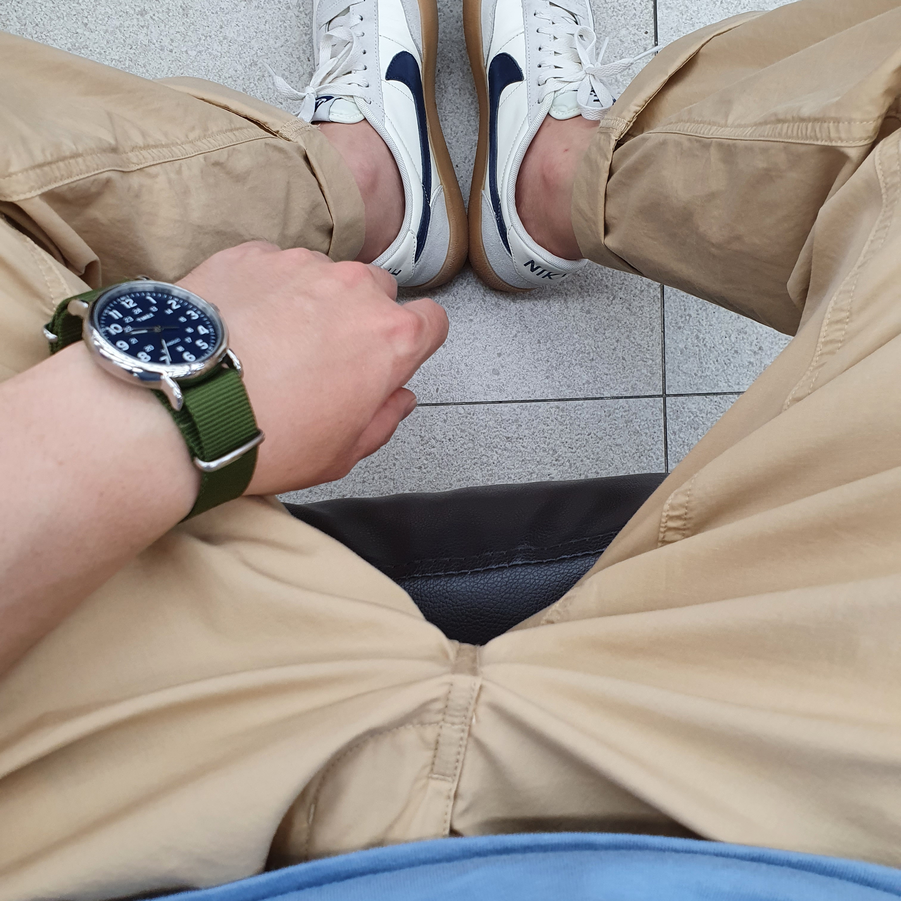 Nike x J.Crew Killshot 2 Sail Midnight Navy 착용 스타일 - 2