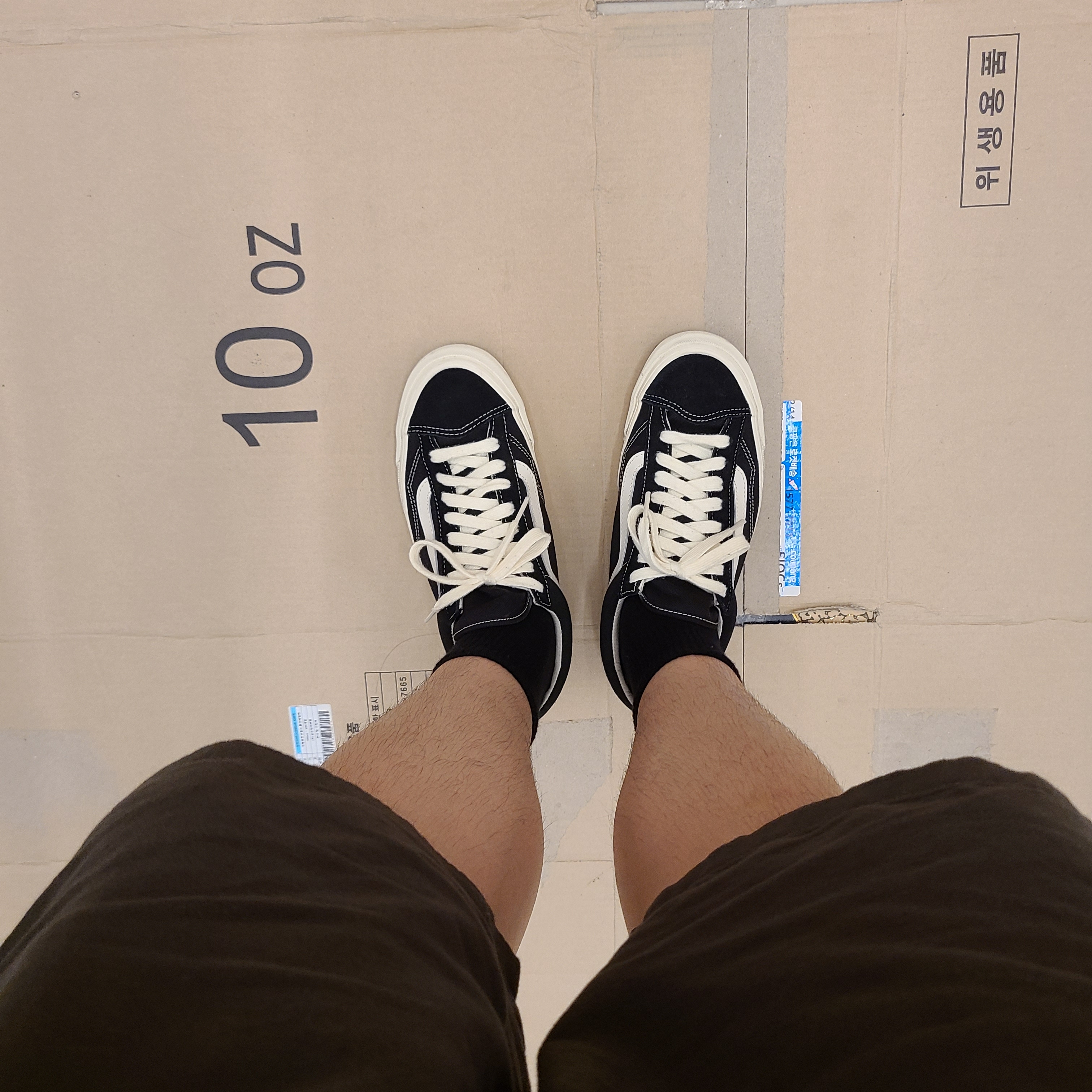 Vans Vault Style 36 Black White 착용 스타일