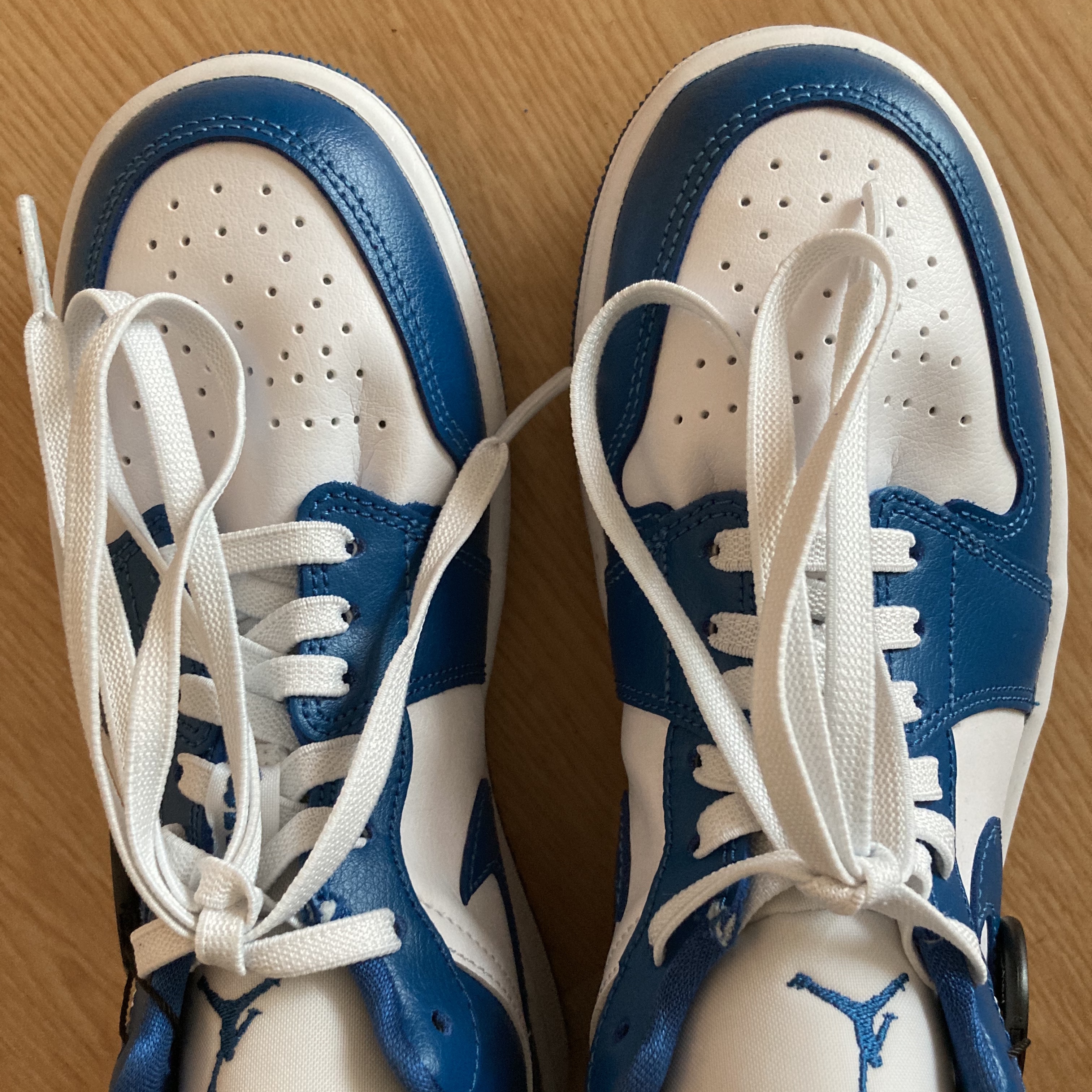 (W) Jordan 1 Low White Dark Marina Blue 착용 스타일