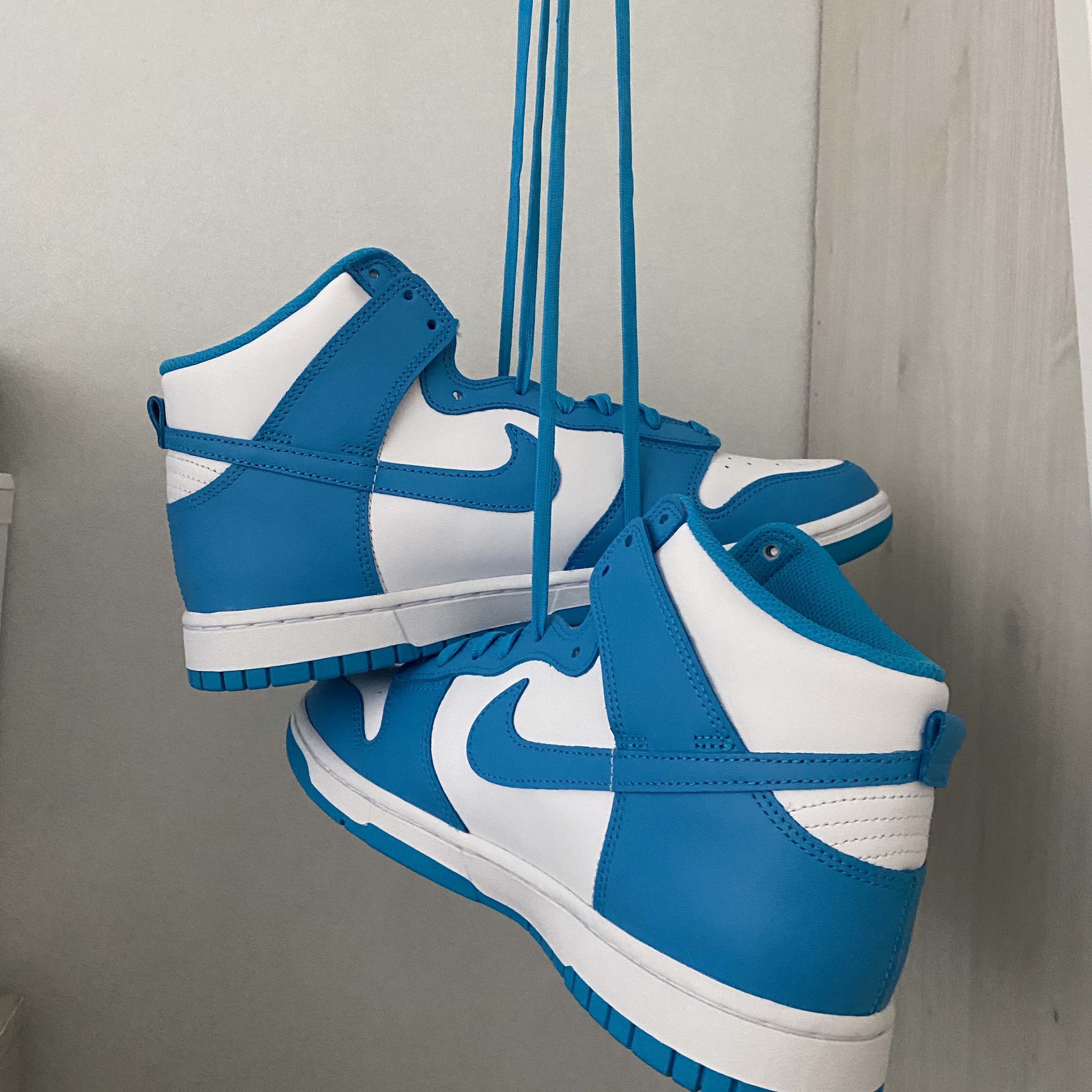 Nike Dunk High Retro Championship Blue 착용 스타일